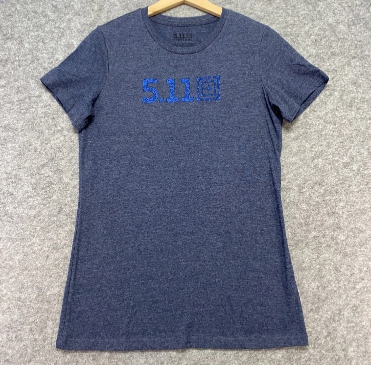 5.11 Tactical T Shirt Womens Large Navy Heather Tee BNWT