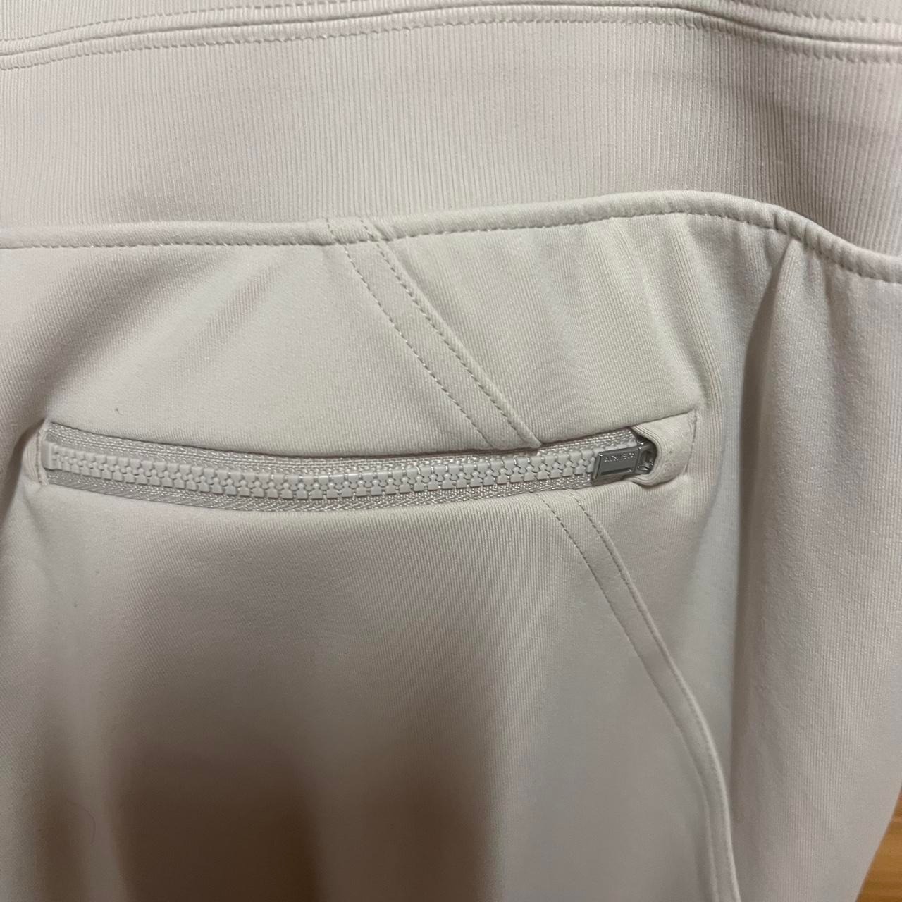 Athleta Venice Jogger Women Large Petite White High Rise Tapered Athleisure Pant