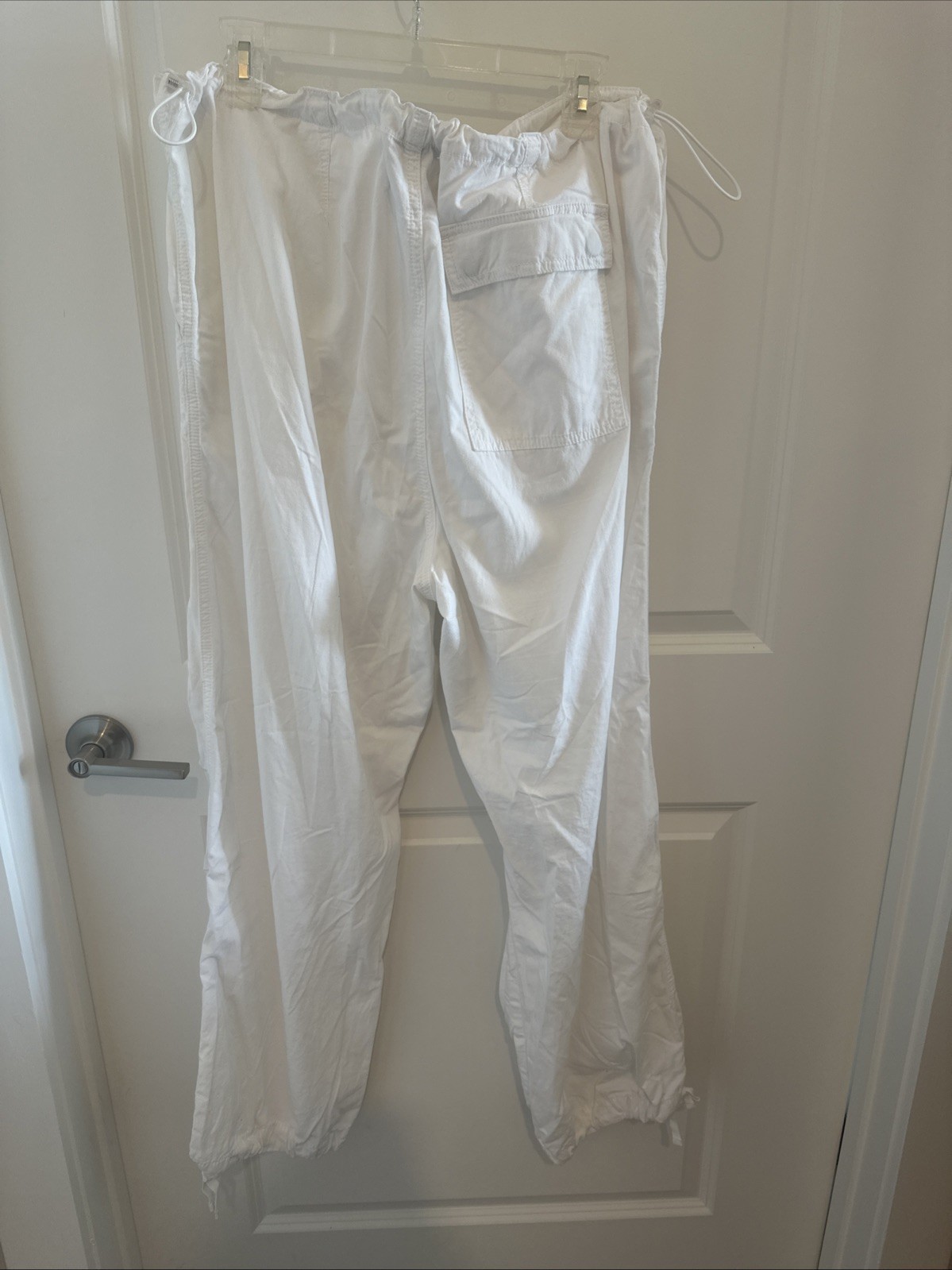 Pac Sun White Land Rover Parachute Pants Size L