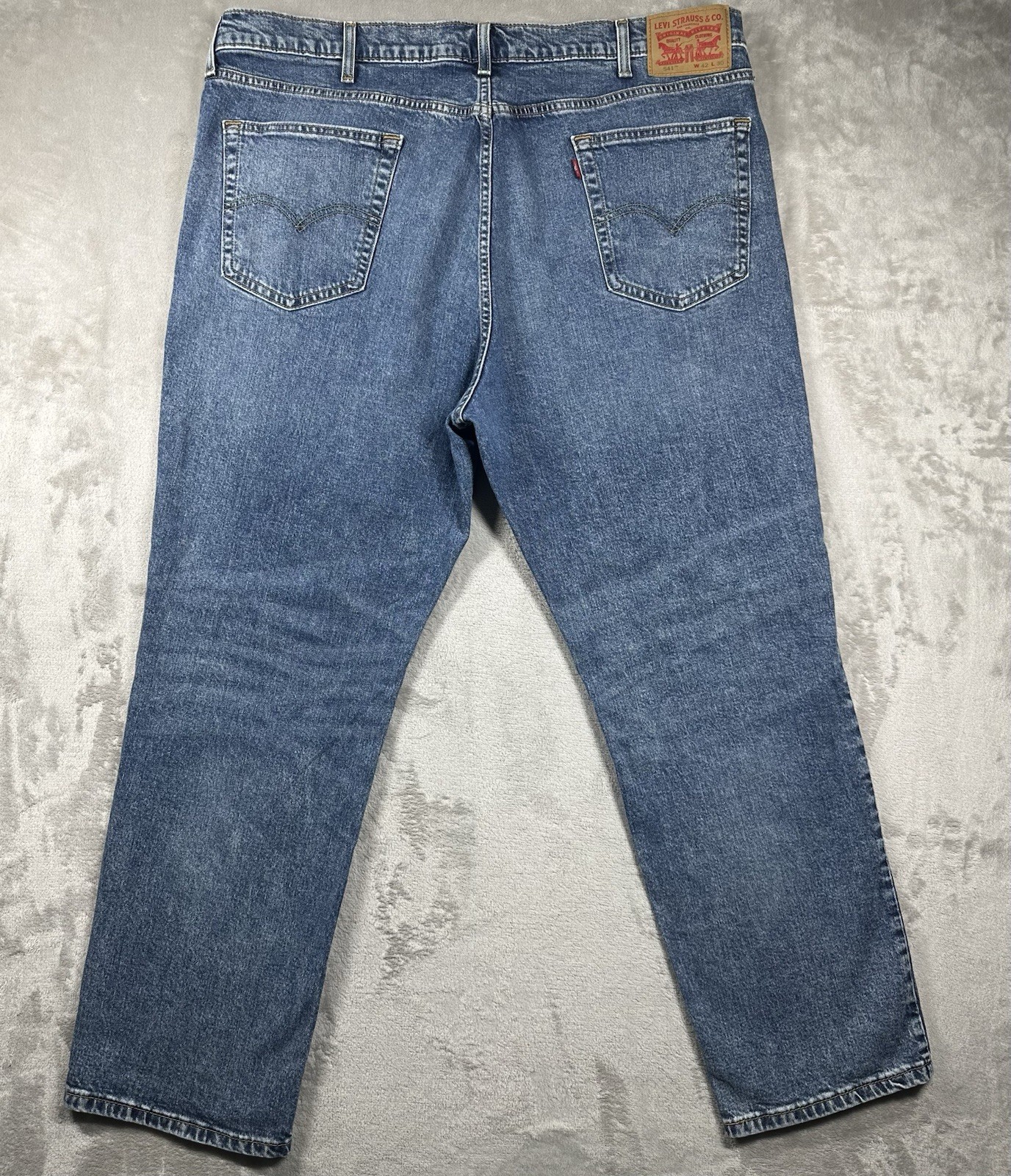 Levi’s 541 Athletic Taper Denim Jeans Men’s Sz 42×30 Blue Stretch Lyocell