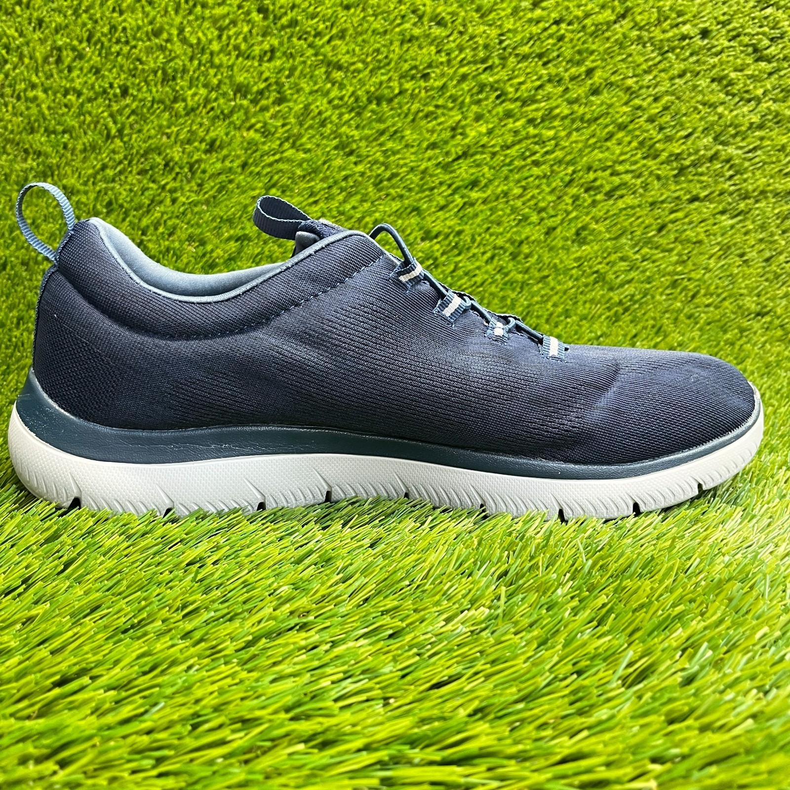 Skechers Summits Louvin Mens Size 13 Blue White Walking Running Shoes Sneakers