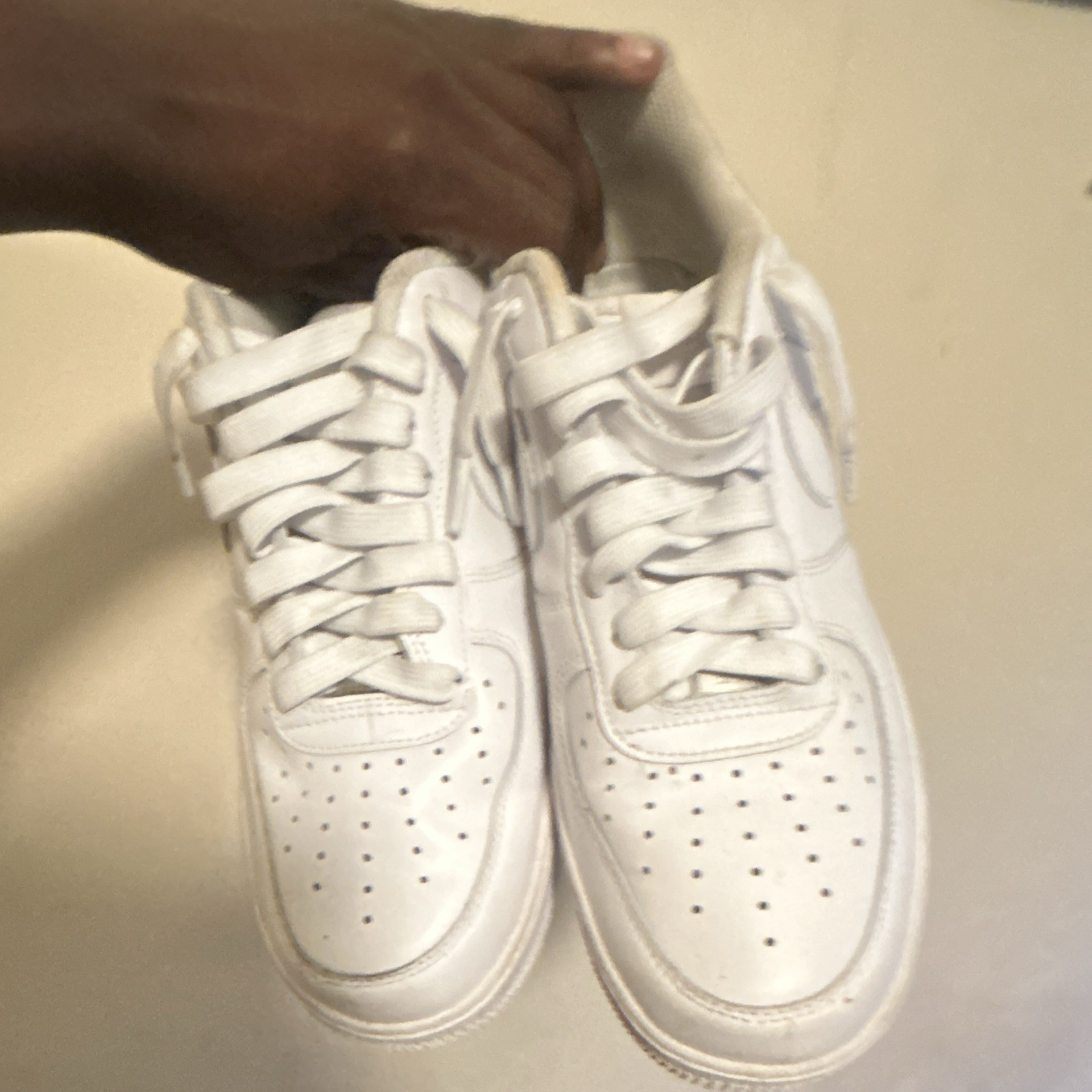 Nike Air Force 1 Low Top Men’s White Lace-Up Solid Athletic Sneakers