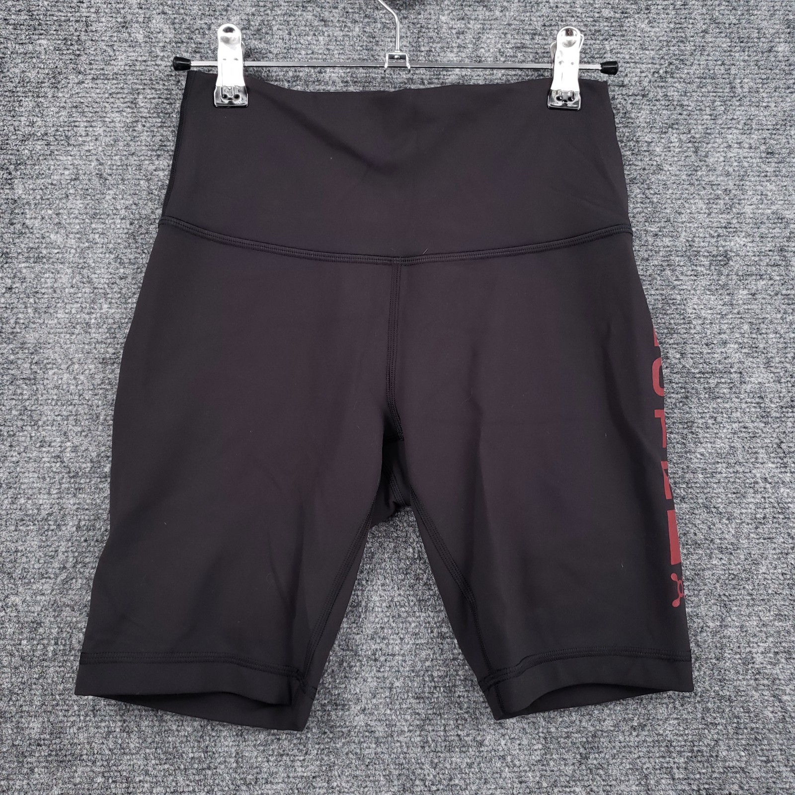 Lululemon Orangetheory Fitness Bike Shorts Womens 6 Black High Rise Athletic