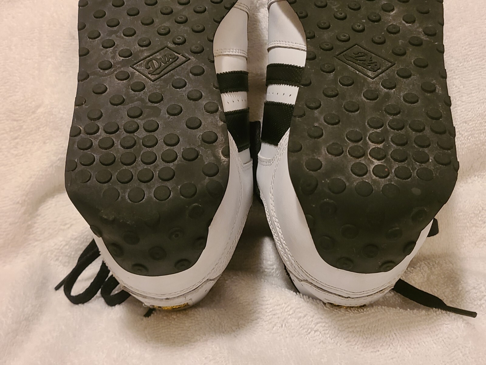 DVS Premier HO Shoe White Leather Size 10 Skate Shoes Moto Sneaker Vintage