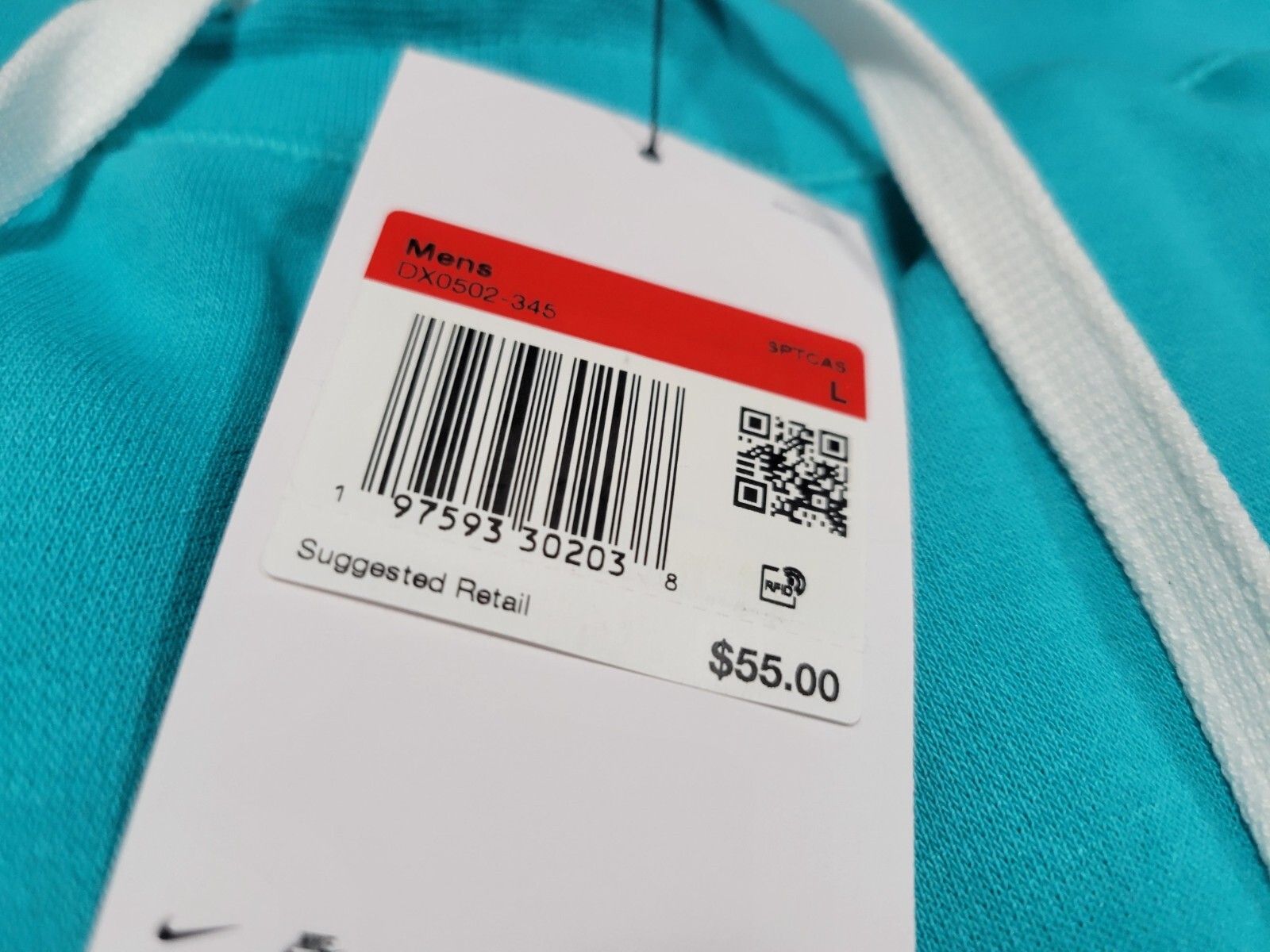 Nike Mens Sportswear Alumini Shorts Soft French Terry DX0502-345 Teal Blue