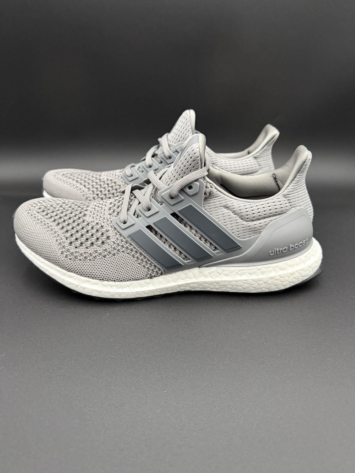 Adidas Ultraboost 1.0 Wolf Grey/White Running Shoes Mens Size HQ4200 G
