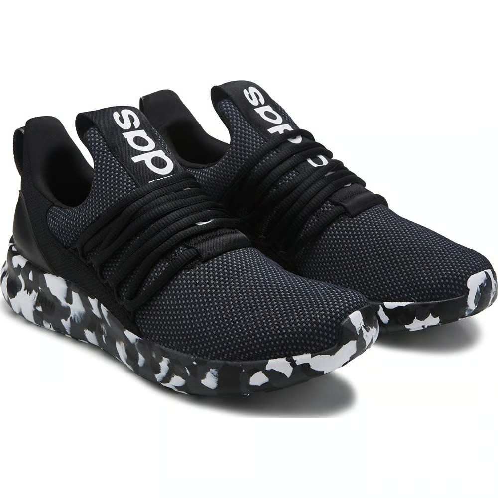 Adidas Lite Racer Adapt 7.0 Mens 8 To 10.5 Slip On Running Sneakers Black White