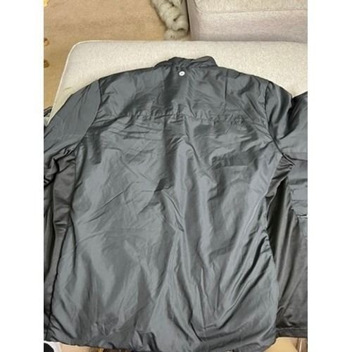 Hi-Tec Mens Black Full Zip Insulated Puffer Jacket Mock Neck Large RN 156206
