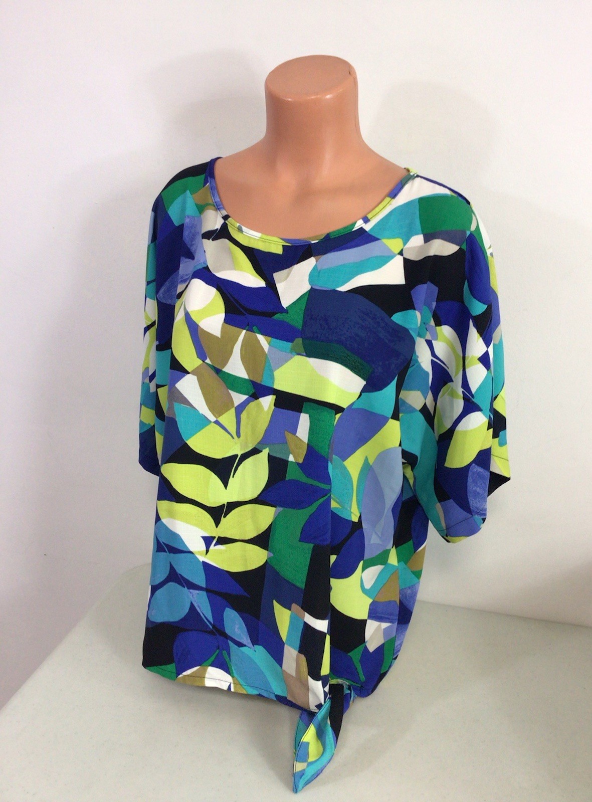 Joseph Ribkoff Retro Print Top Womens 12 New