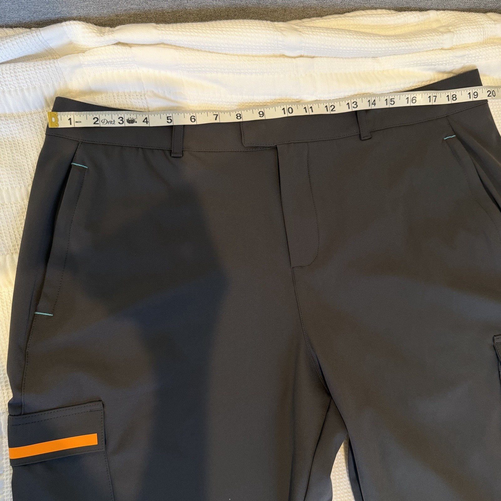 Castore McLaren Pants Mens 36×32 Gray Indy Racing Cargo Performance Lightweight