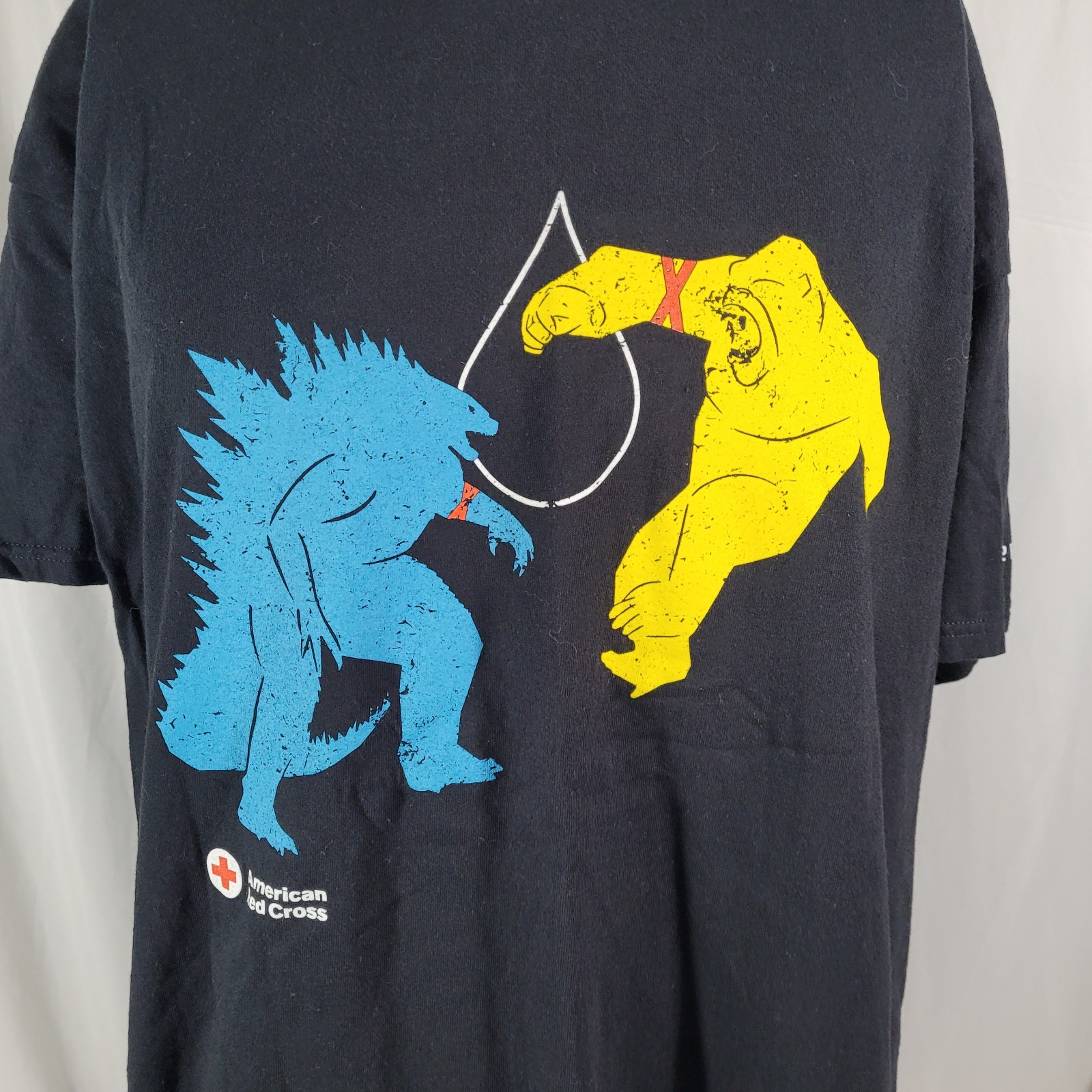 Godzilla X Kong The New Empire T Shirt Men XL American Red Cross Give Blood
