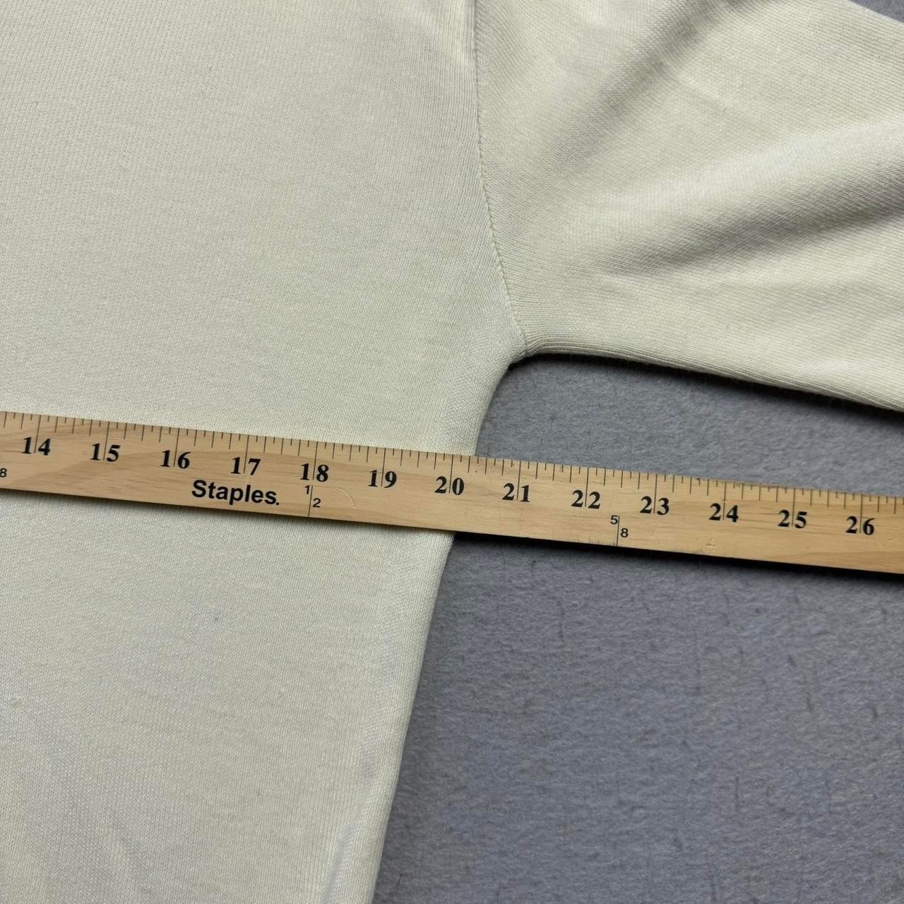 Vintage Jantzen V-Neck Sweater Cream Made in USA Medium