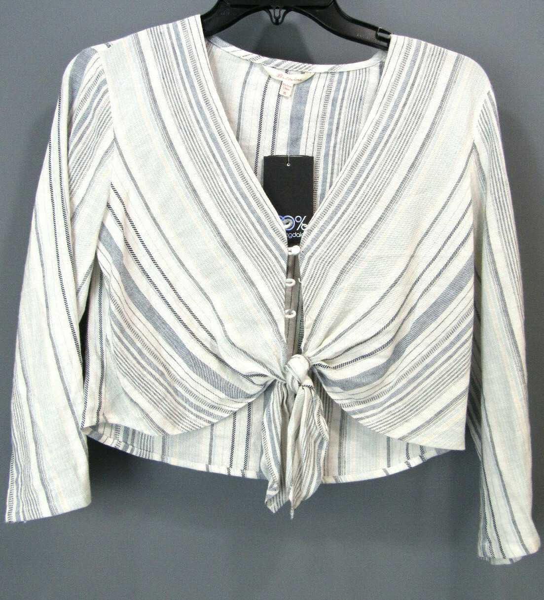 Beltaine Tie-Front Top MSRP $138 Size XS # 4D 262 Blm
