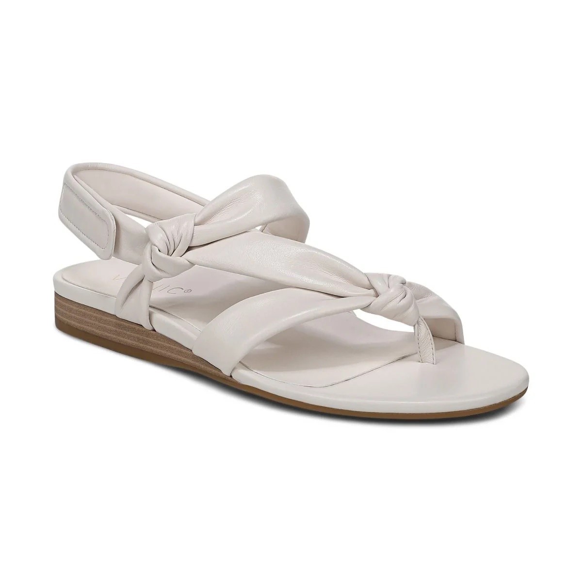 Vionic Geneva Strappy Toe Post Sandal Women’s Leather Arch Support Comfort