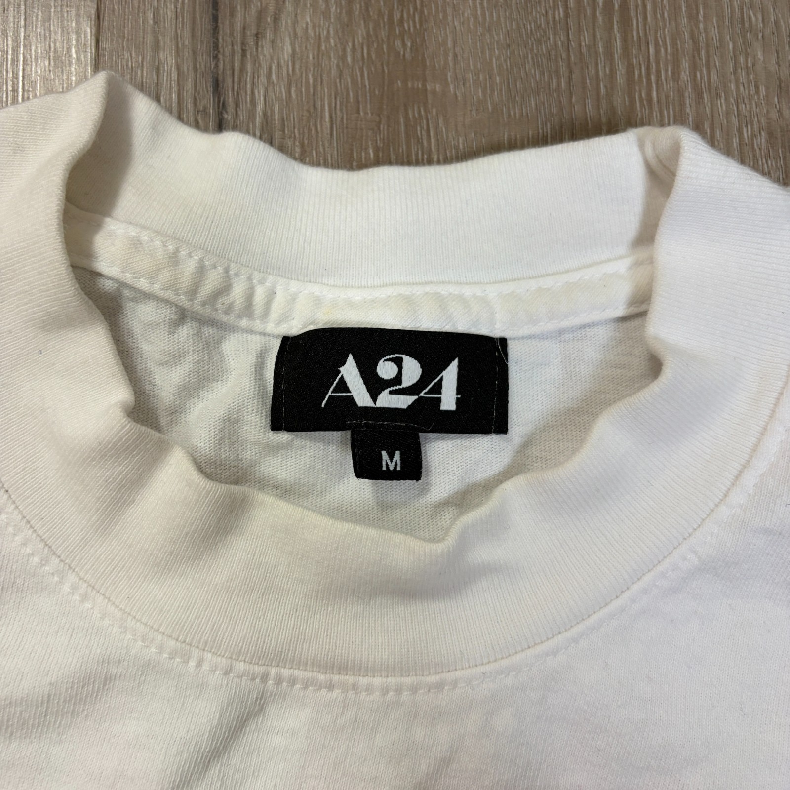 A24 Everything Everywhere All At Once Medium Googly Eye Puff Print Logo T Shirt