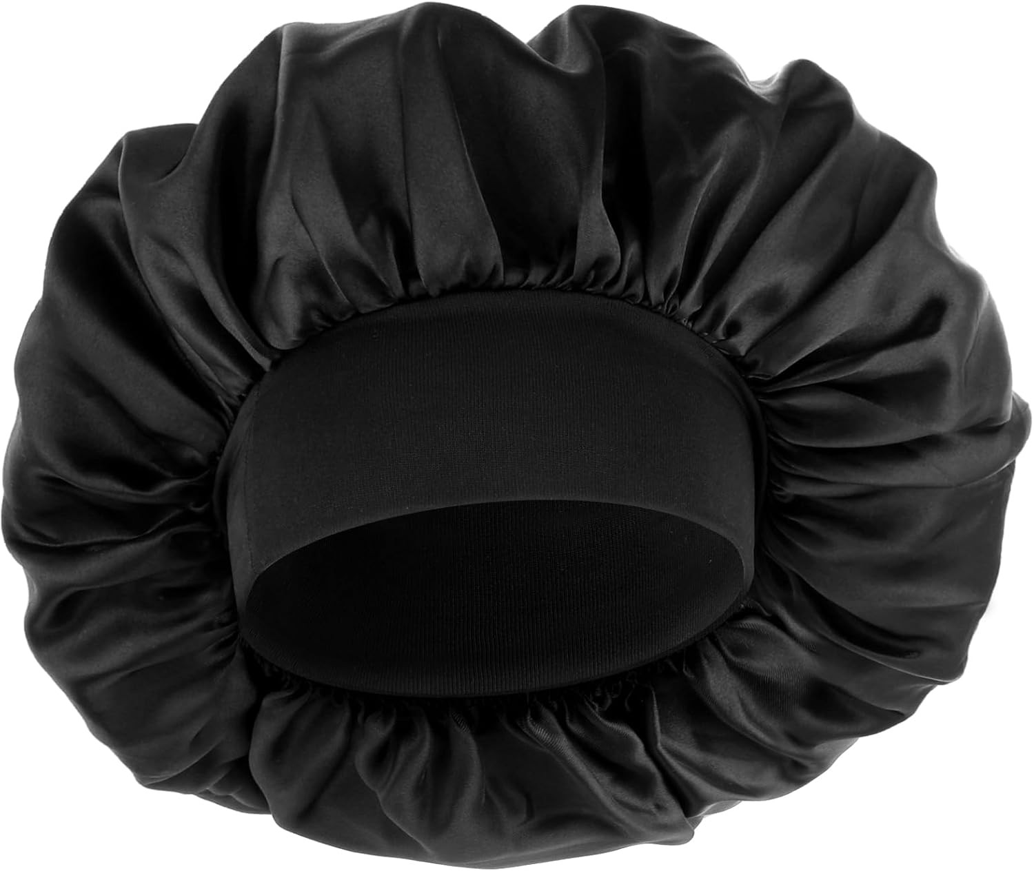Silk Bonnet for Men Satin Bonnet Double Layer Elastic Band Silk Sleep NEW