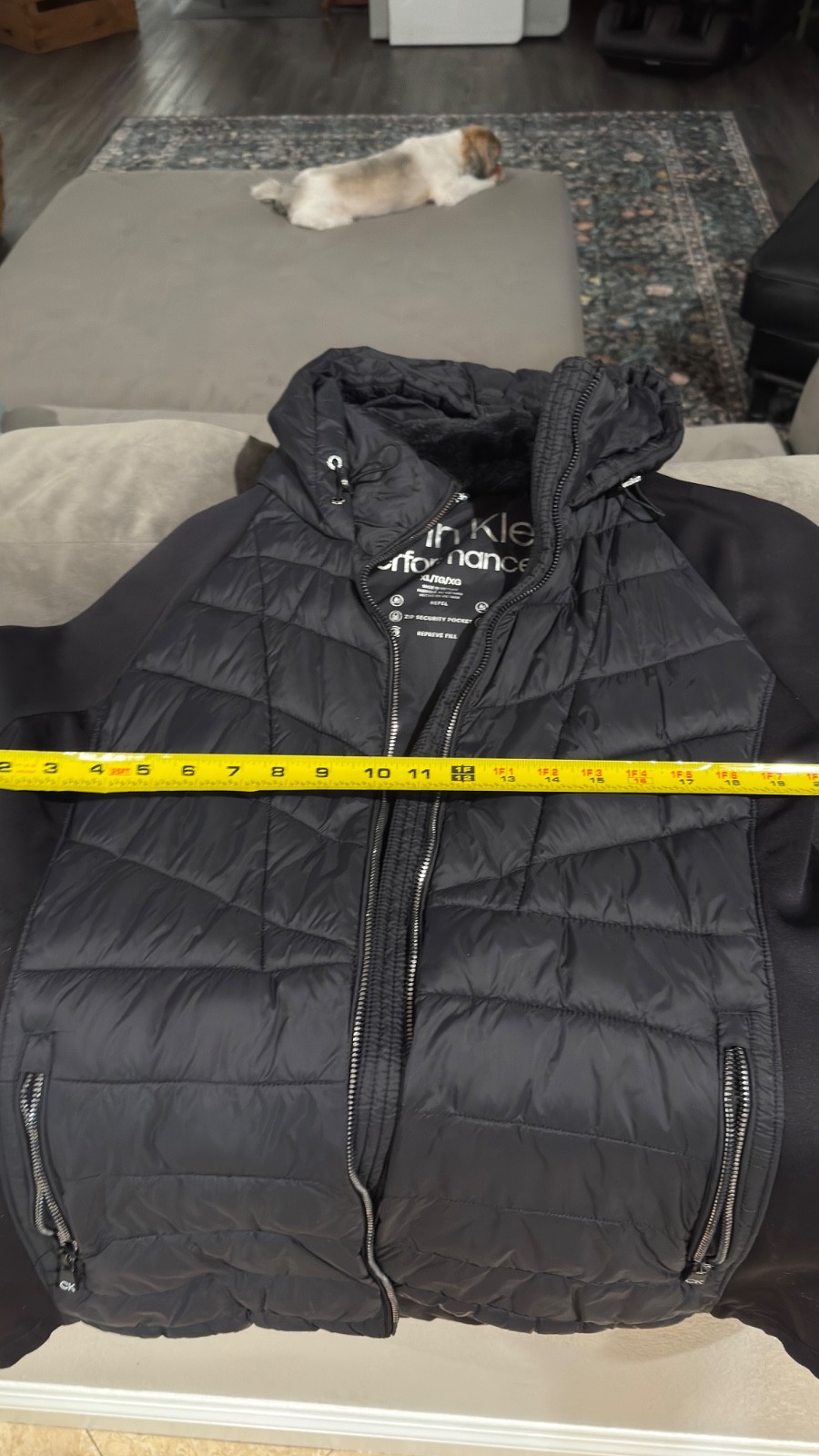 Calvin Klein Performance Quilted Puff Jacket Black Women’s xl