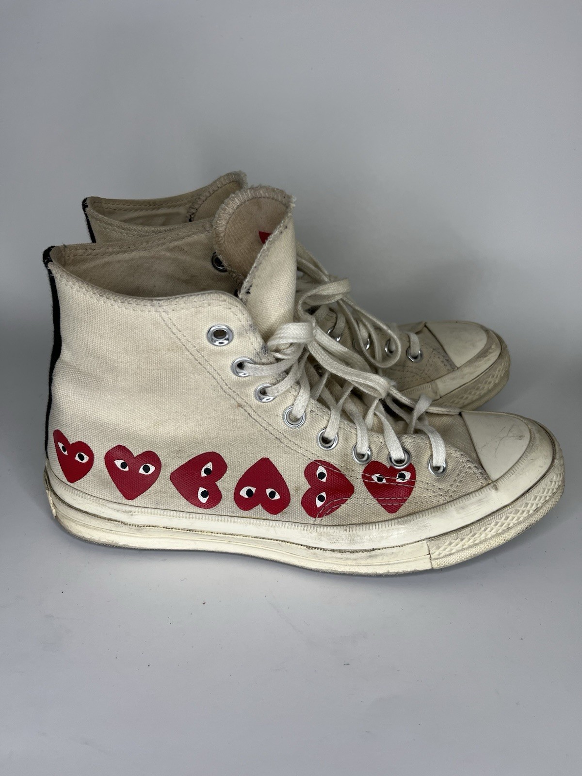 Converse Comme des Garçons Play x Chuck 70 Top High Multi Heart Men Size 40 US 7