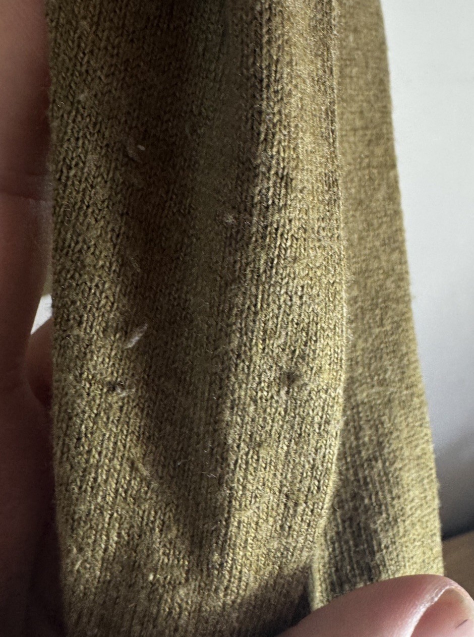 Ness Scotland Jumper With Flower Detail UK Small Jungle Green Nylon Cotton Blend