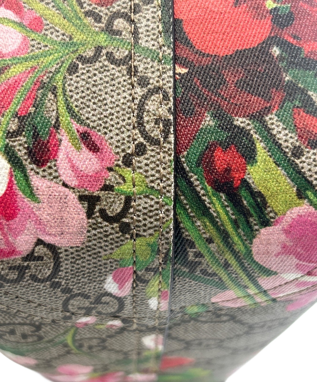 Gucci GG Blooms Reversible Tote Bag Beige Red Women’s Pre-owned Italy 372613