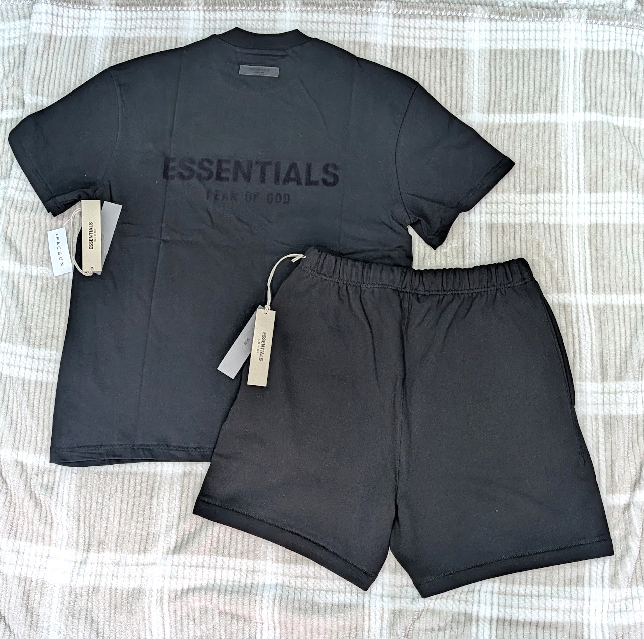Fear of God Essentials T-Shirts & Shorts Oversized S Size Set Stretch Limo SS22