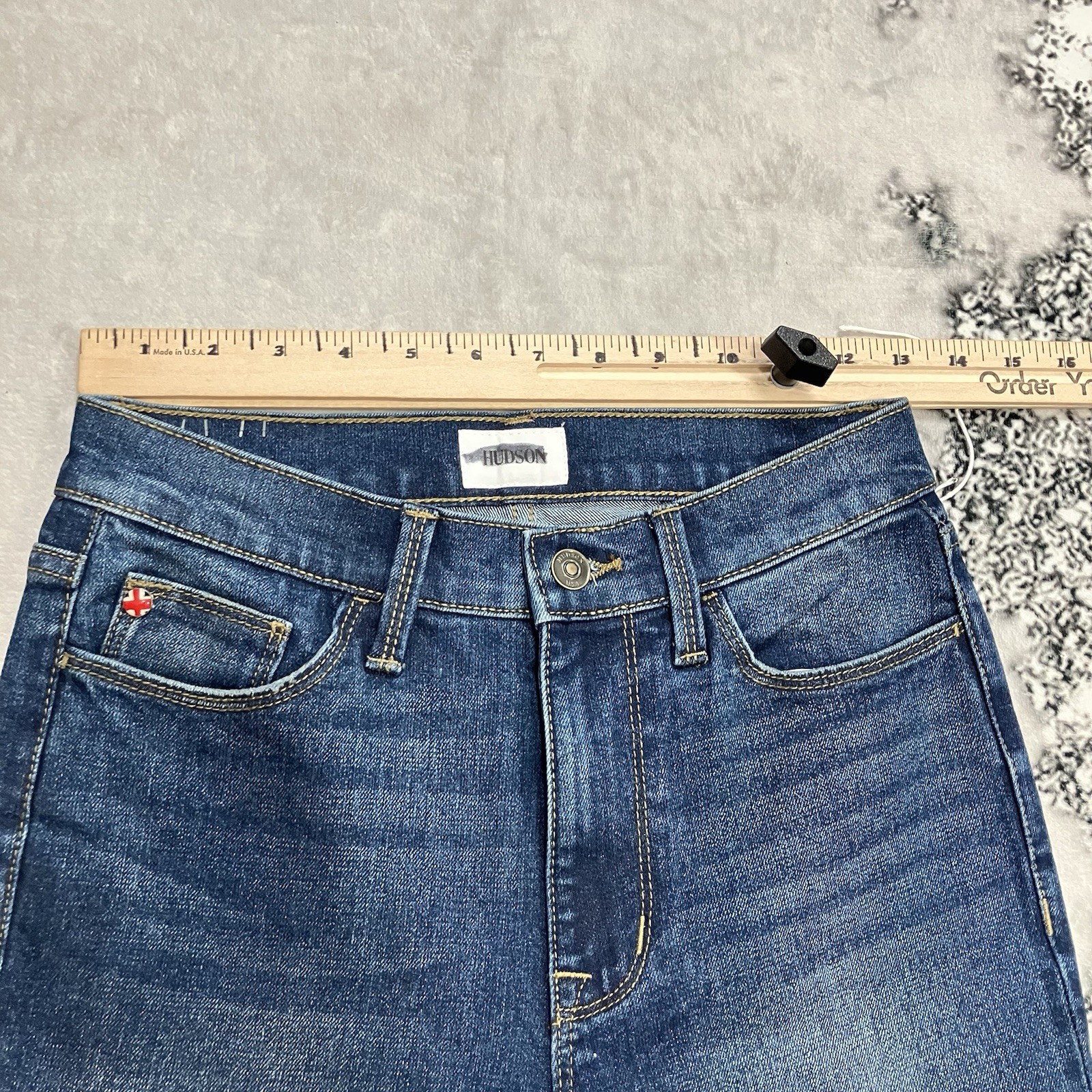 Hudson Blair High Rise Bootcut Jeans Womens Sz 25 Blue Stretch Denim NWOT