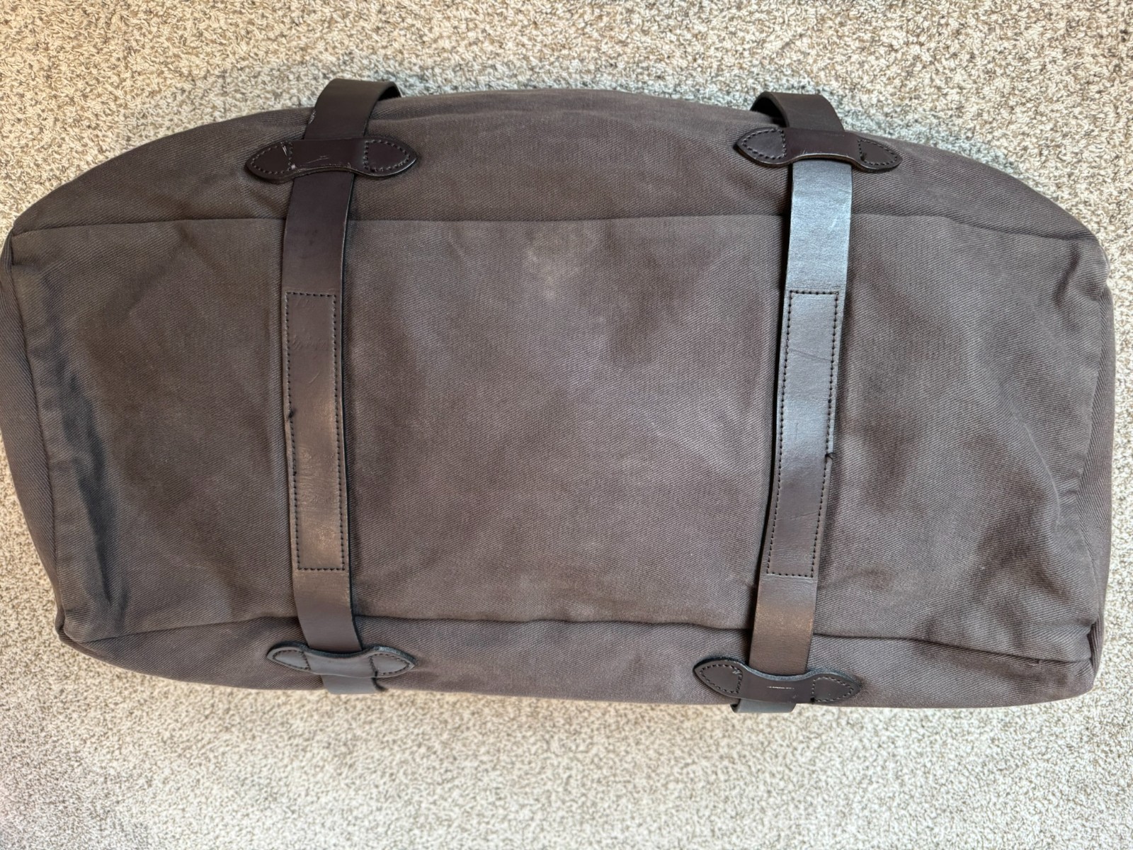 Filson Large Duffel Bag 223 Brown Rugged Twill YKK 2009 Made in USA