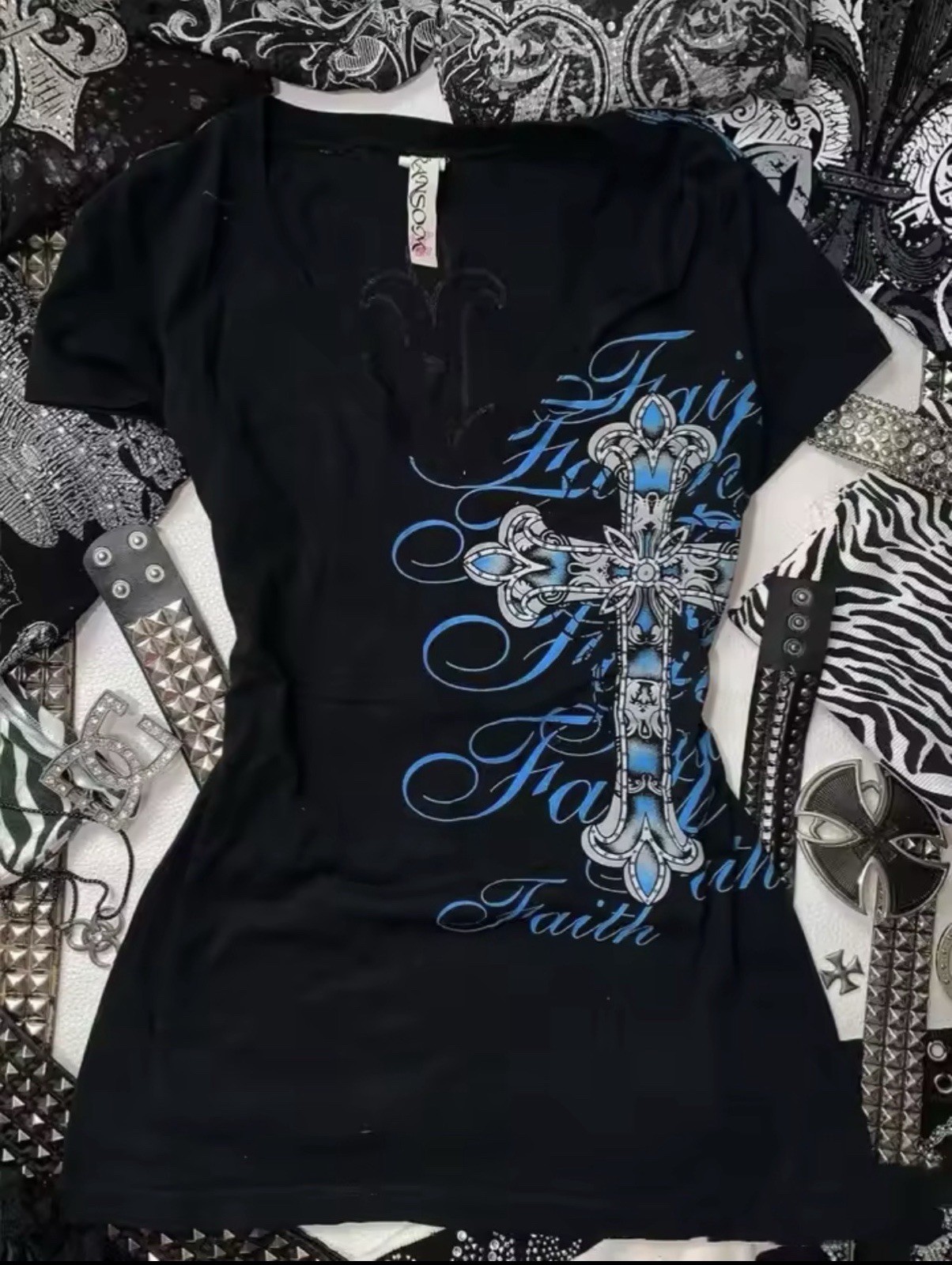 Y2k Gothic Graphic T-shirt