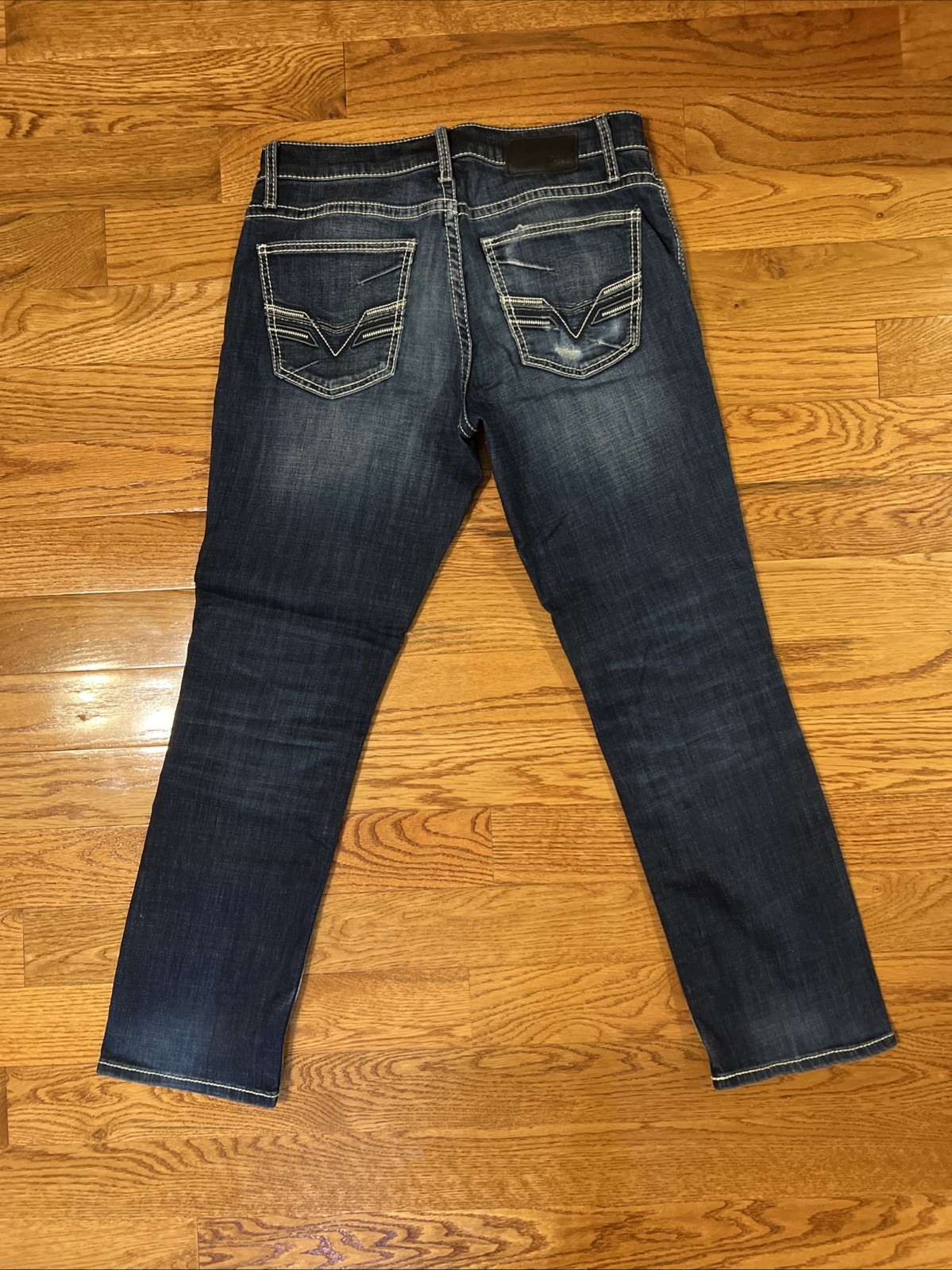 bke jake straight jeans denim mens size 33×30