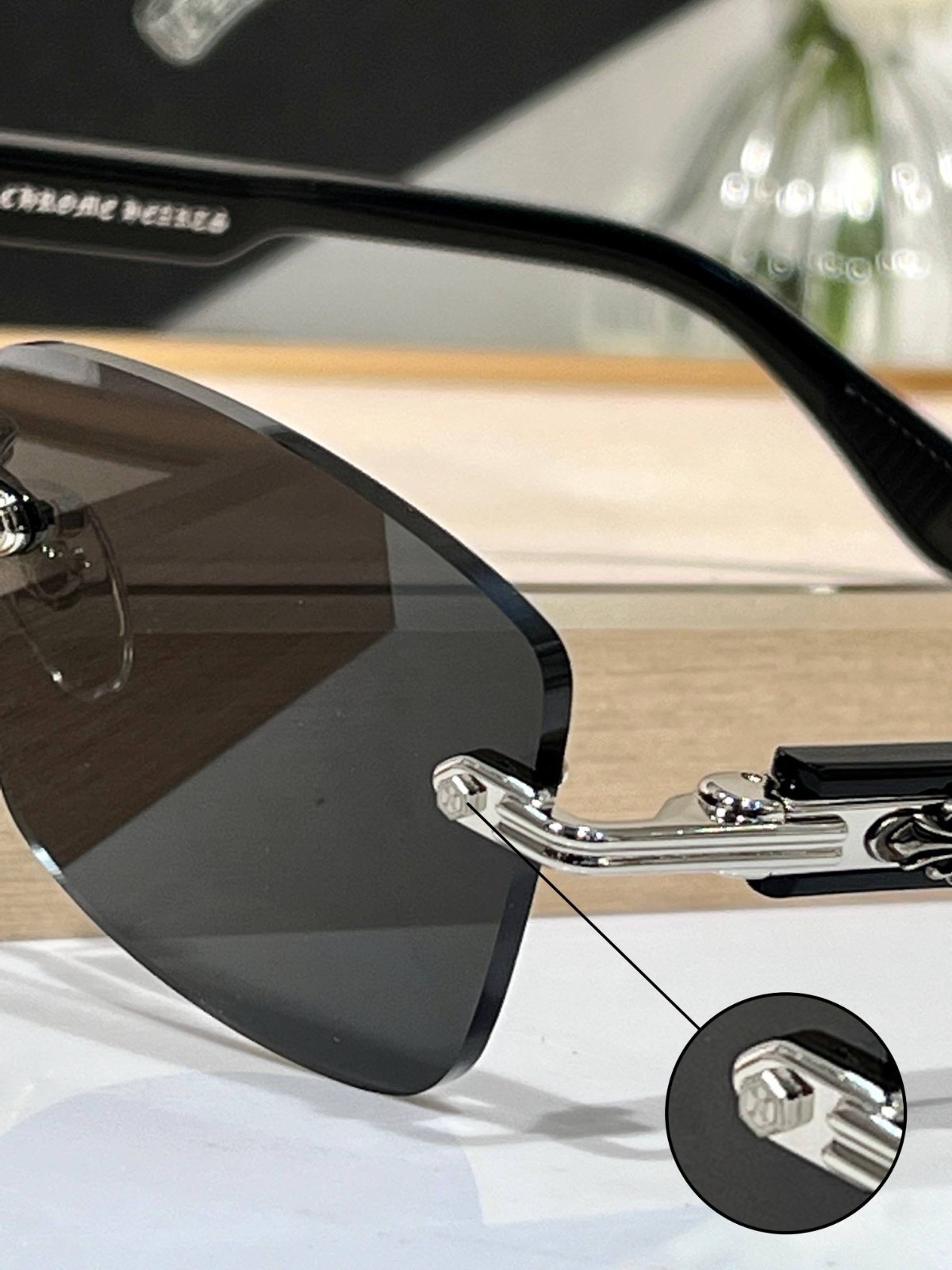 Chrome Hearts Deep II Rimless Sunglasses – Luxury Designer Eyewear – Unisex