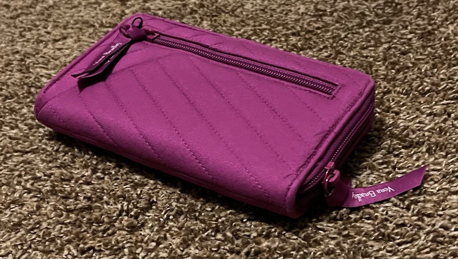 *NWT* Small Vera Tote and Turnlock Wallet in Dark Raspberry