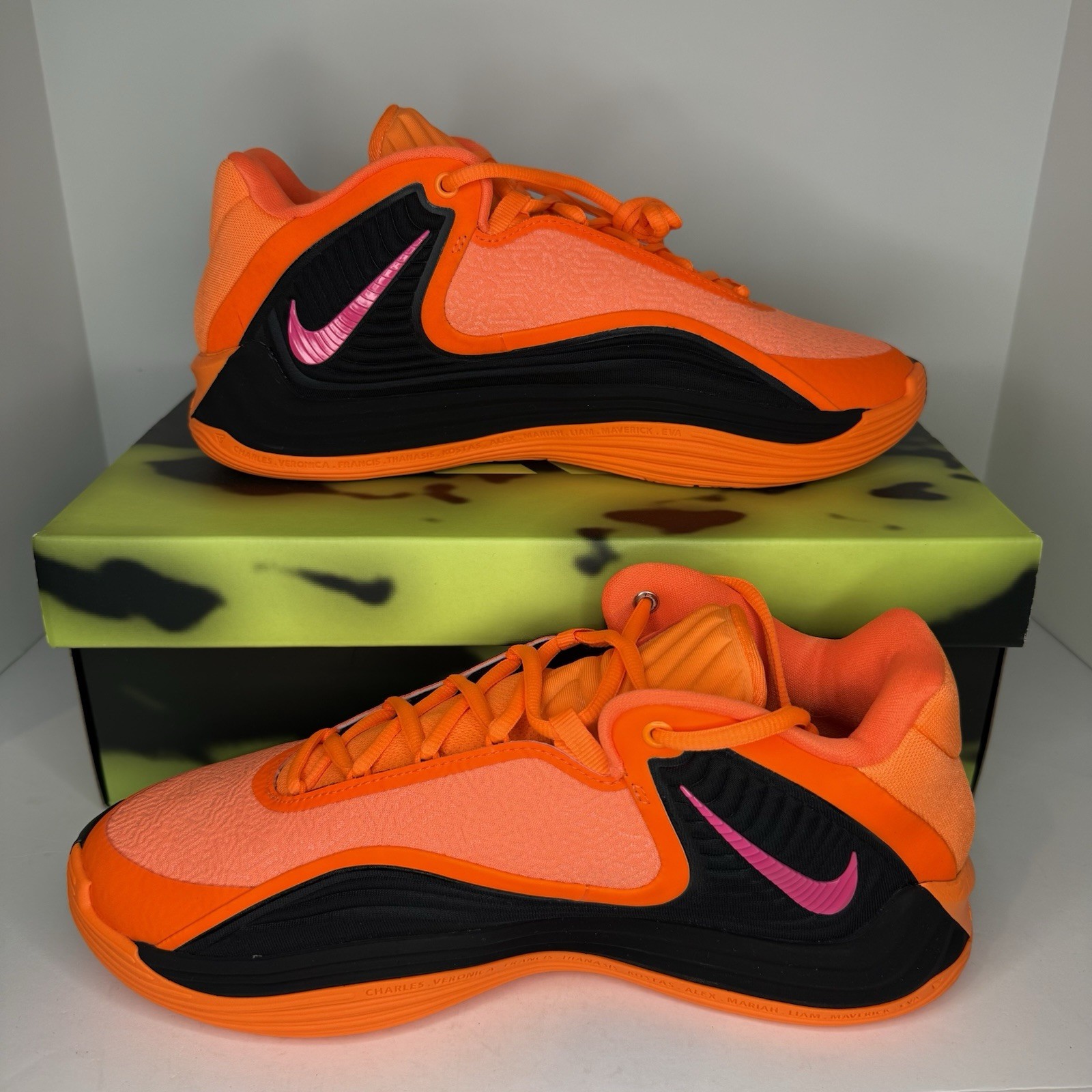 Nike Giannis Freak 7 Ignition Basketball Shoes Orange/Pink HF3450-800 Size 9.5