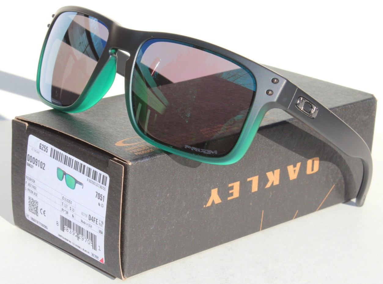 OAKLEY Holbrook Sunglasses Jade Fade/Prizm Jade Green NEW OO9102-E4