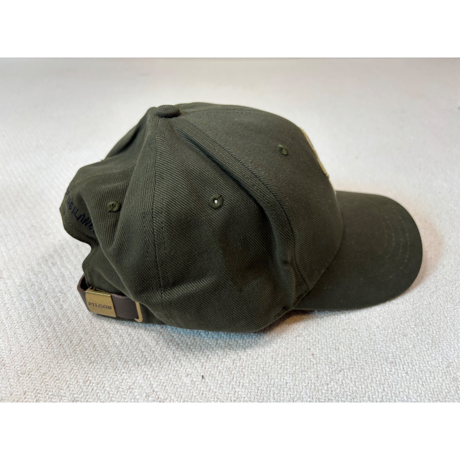 Filson Smokey the Bear 75th Anniversary Cap – Olive – Made In USA RARE HAT