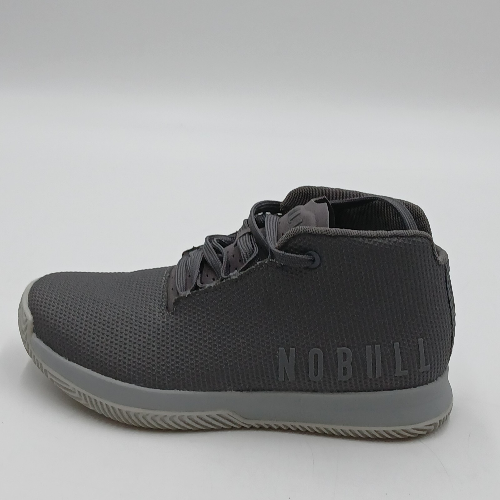 Nobull SF Trainer High Crossfit Shoe Dark Grey Super Fabric Size 6 M 7.5 W Crew