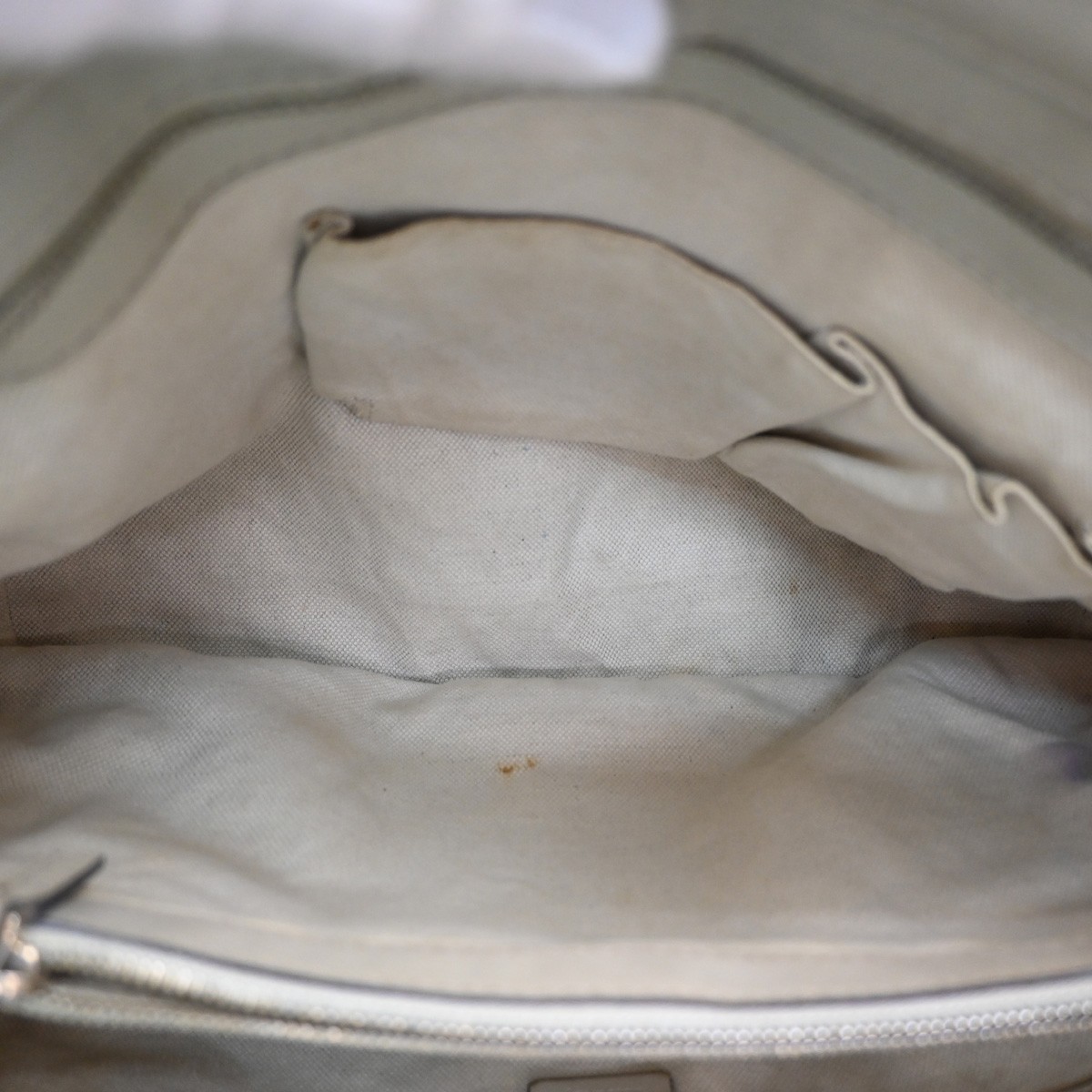 GUCCI GG Pattern Guccissima​ Mayfair Shoulder Bag Leather White Italy 62KD551