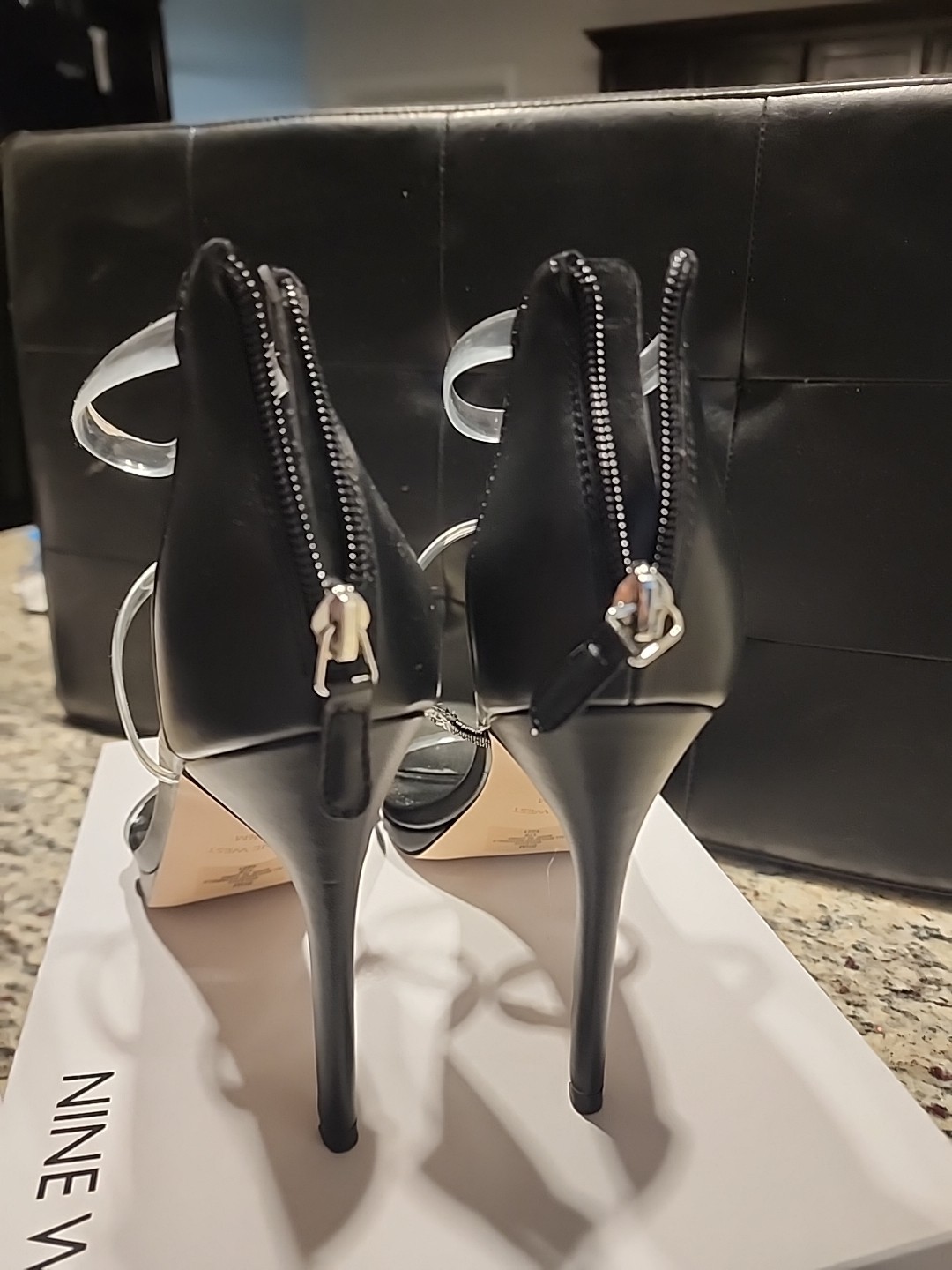 Nine West Leah 3 Black Heels W/ Original Box Size 8.5