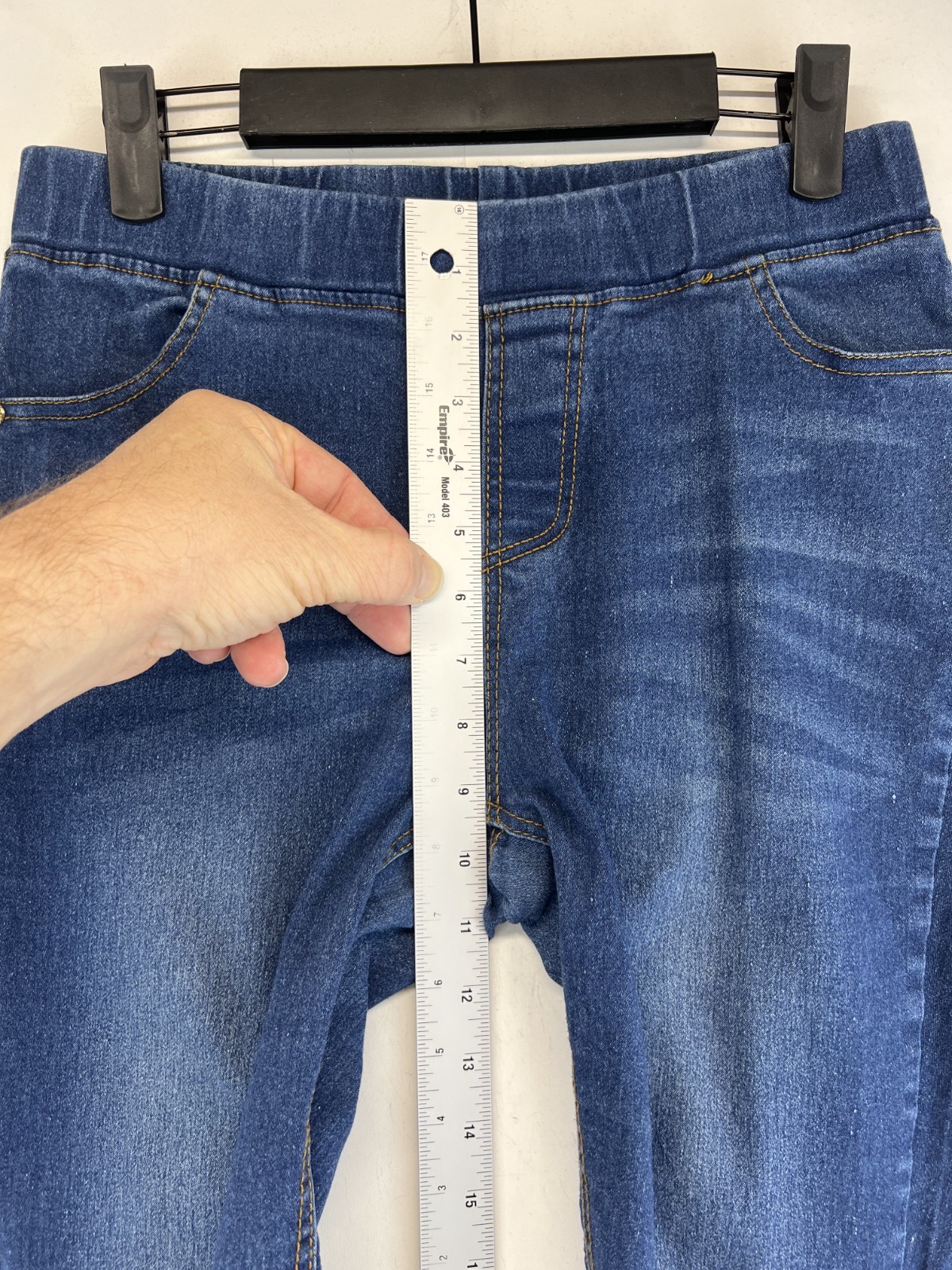 Jvini Fashion Jeans – Womens Size M – Blue – Pull On Jegging – Stretch (4585)