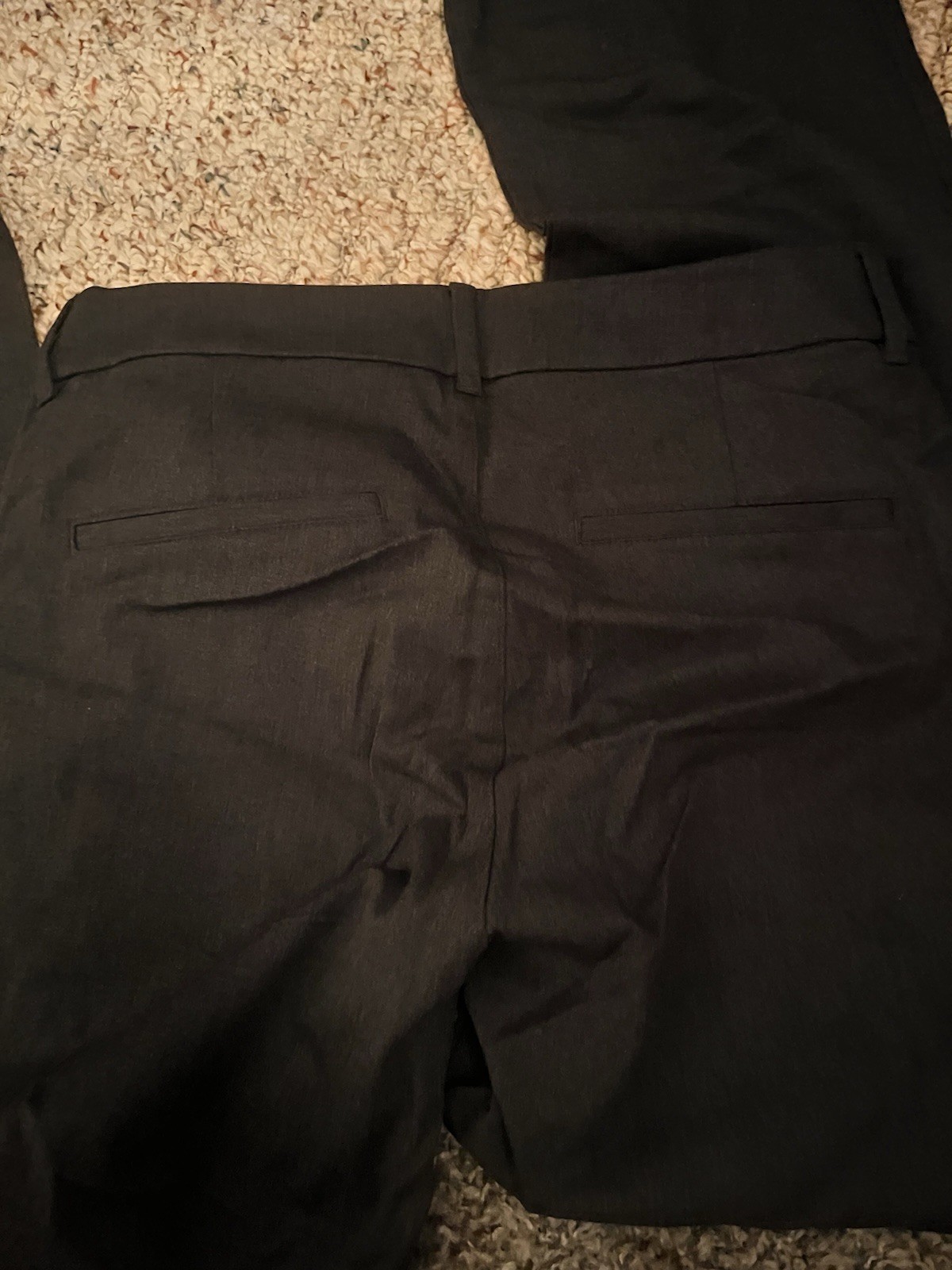 Old Navy Women’s Dress Pants High Rise Flared Leg Black Solid Pockets New