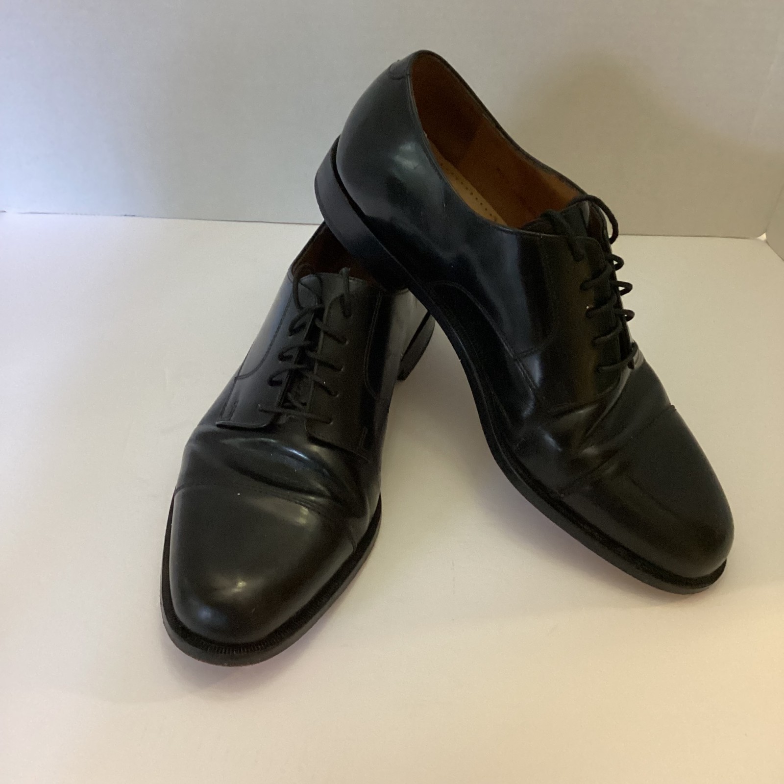 Cole Haan Men’s Black Cap Toe Oxford Dress Shoes Leather Size 10.5 D Lace Up