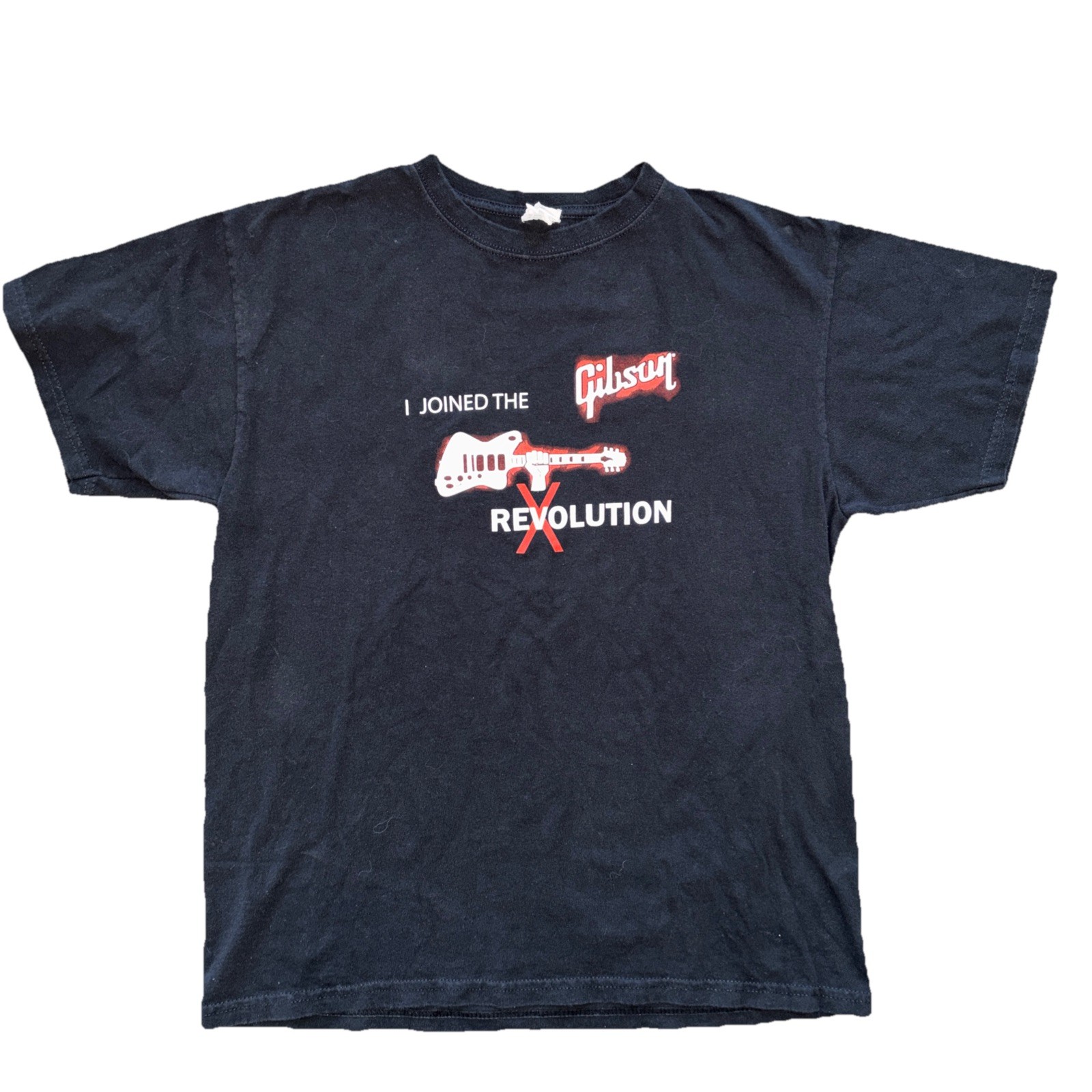 Gibson Guitars “I Joined The Gibson Revolution” T Shirt Men’s Black Large
