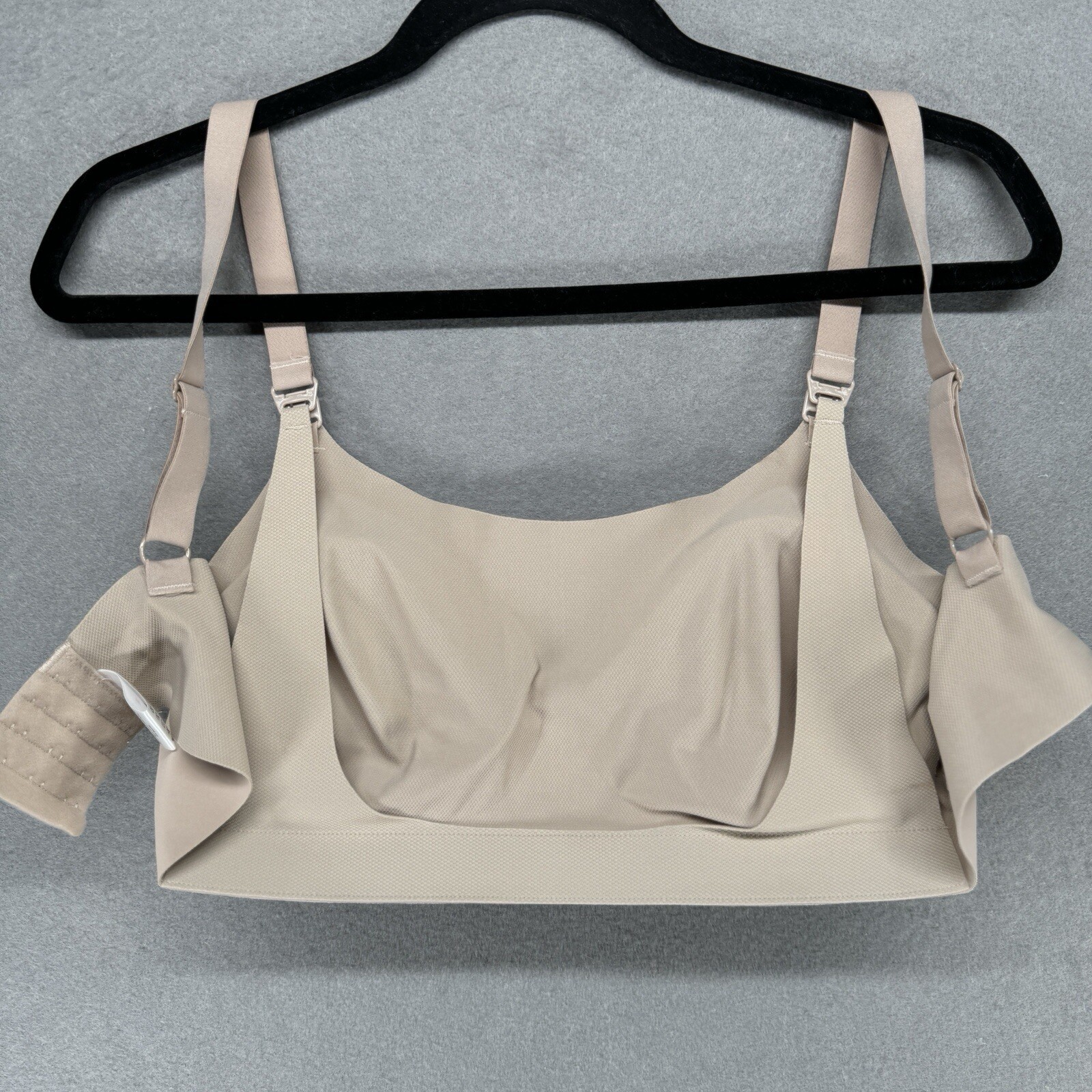 Belly Bandit Bra Size Medium Nude Tan Leak Resistant Nursing Wire Free Padded *
