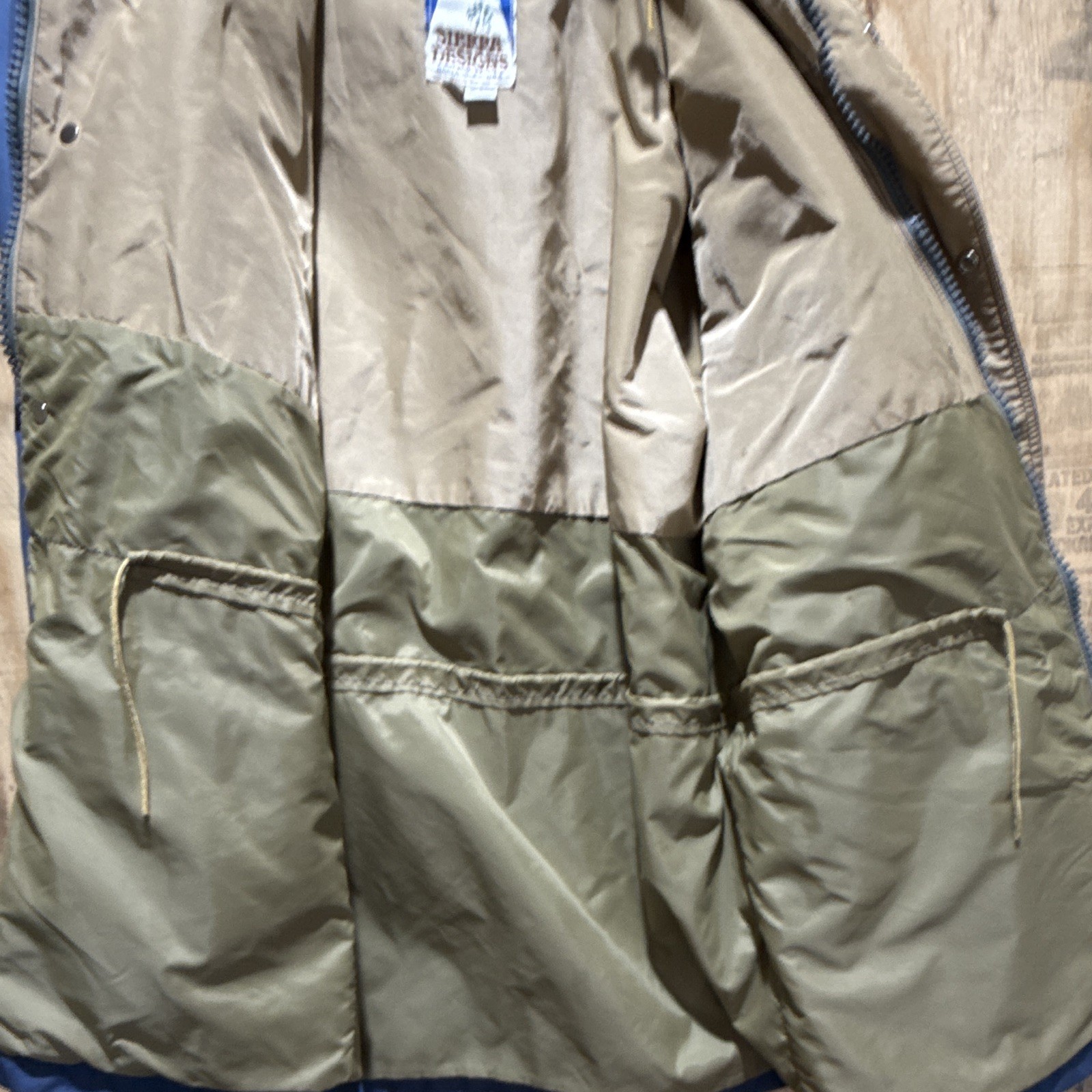 70s Vintage Sierra Designs Men’s 60/40 Parka Jacket M Blue Hooded Full Zip/Snap