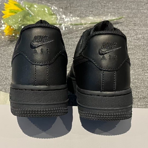 US Nike Air Force Triple Black/Brown Low Top Sneakers For Men