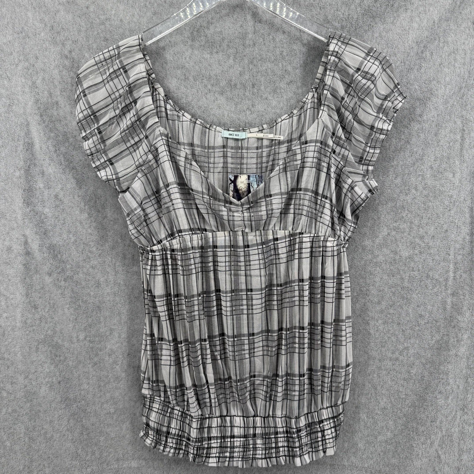 Kimchi Blue Size L Alexis Tiered Babydoll Peasant Urban Outfitters Sleeveless