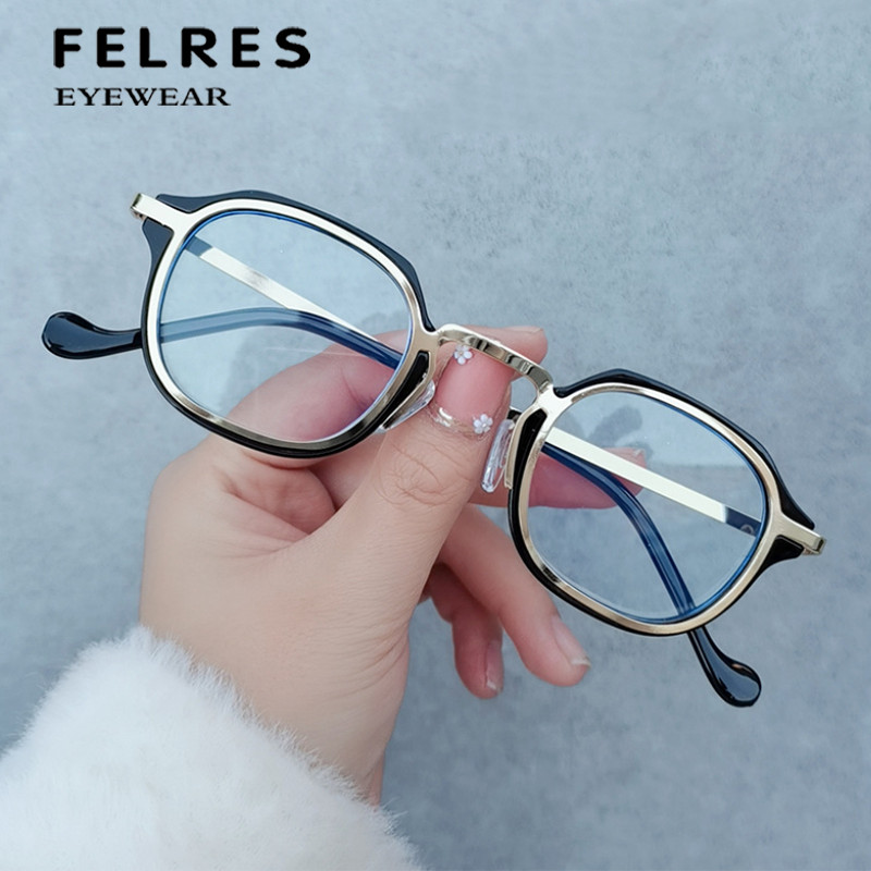 Men Metal Square Photochromic Reading Glasses Full Frame Business Sunglasses New
