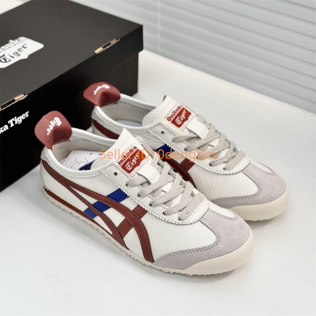 Retro Onitsuka Tiger MEXICO 66 Mens Womens Sneakers White/Red Blue 1183A201-206