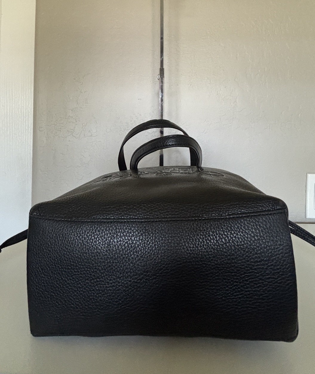 COACH NY City Andy Tote Shoulder Bag Horse Carriage Black Leather CA200