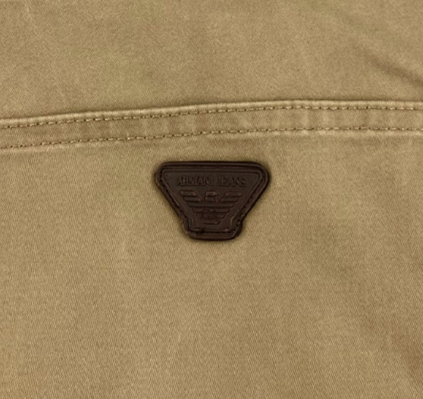 Men’s Dark Sand Armani Jeans Jeans W34 L30 J45 Straight Leg Stretch Chino A/B
