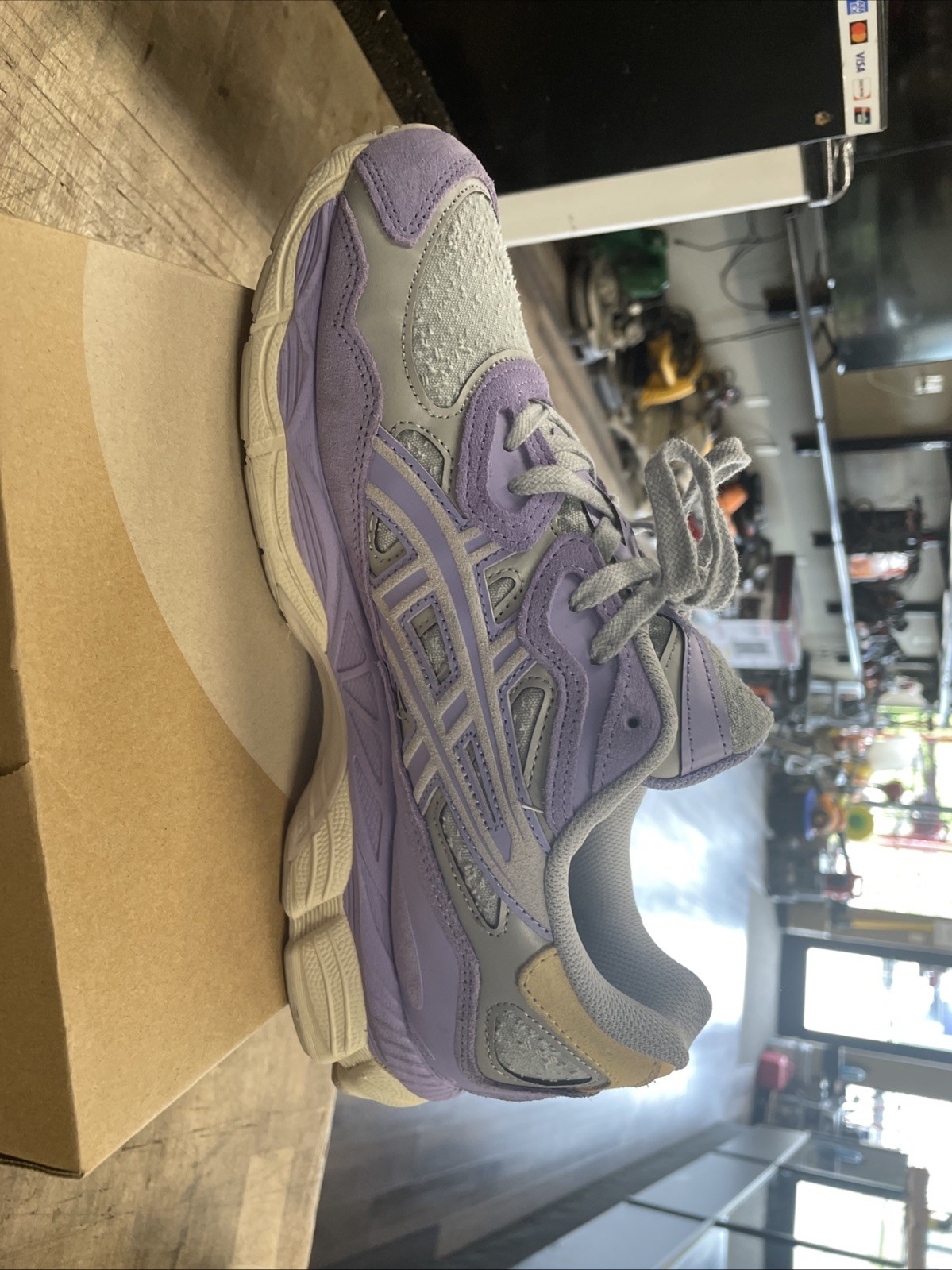 Asics Gel NYC Piedmont Grey/blueberry Sz10